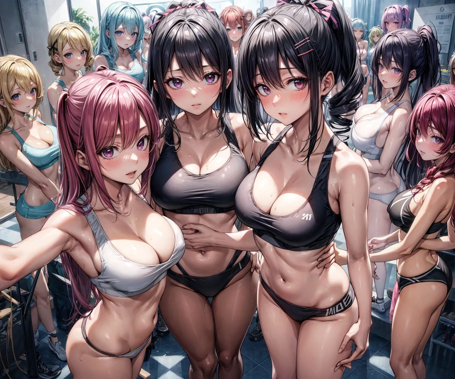 【「下着（ブラジャー・パンティ）」AIエロ画像（イラスト・アニメ・二次元風）15996枚まとめ！(401ページ目)のエロ画像17枚目
