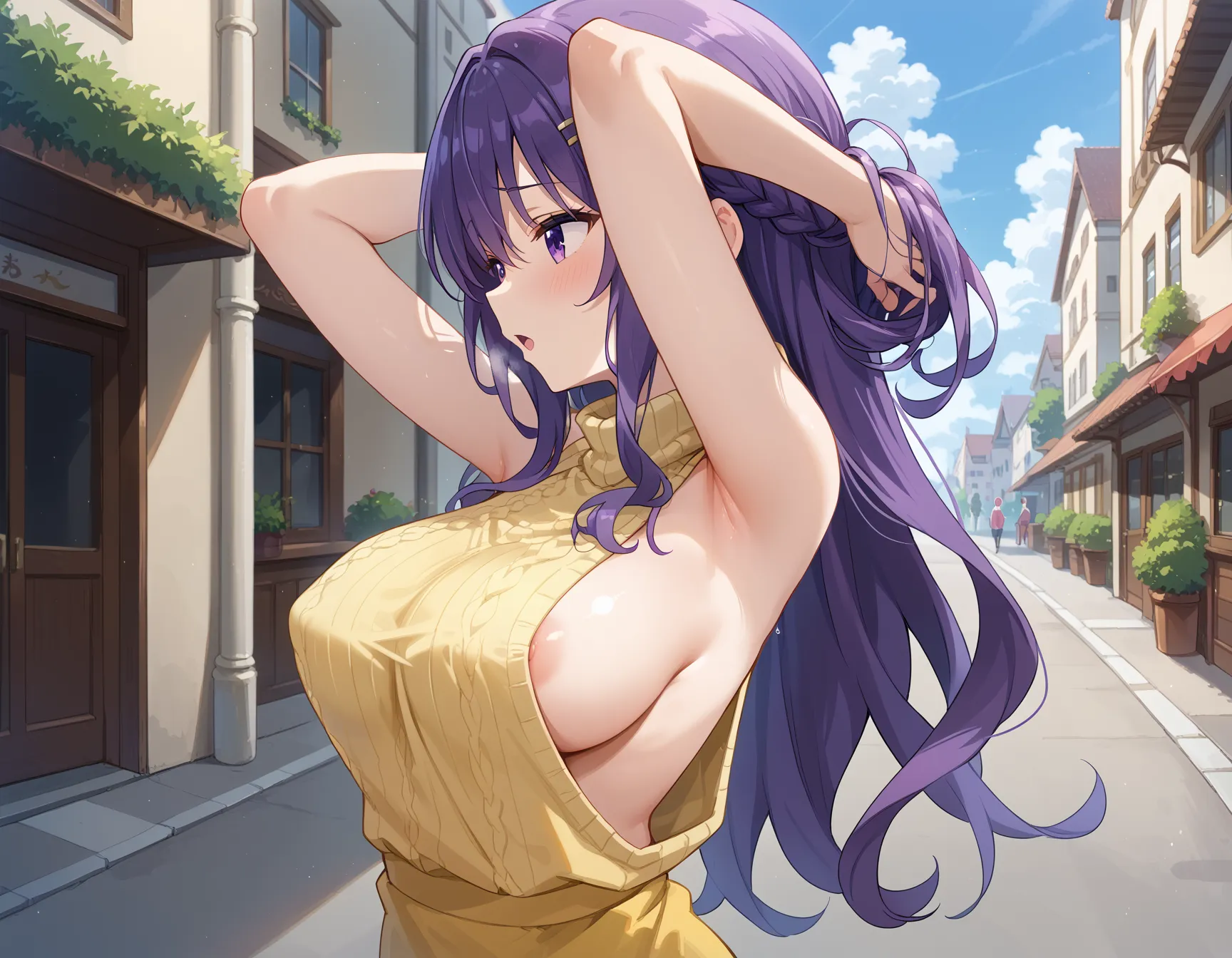 【「腋・脇」AIエロ画像（イラスト・アニメ・二次元風）4705枚まとめ！(119ページ目)のエロ画像22枚目