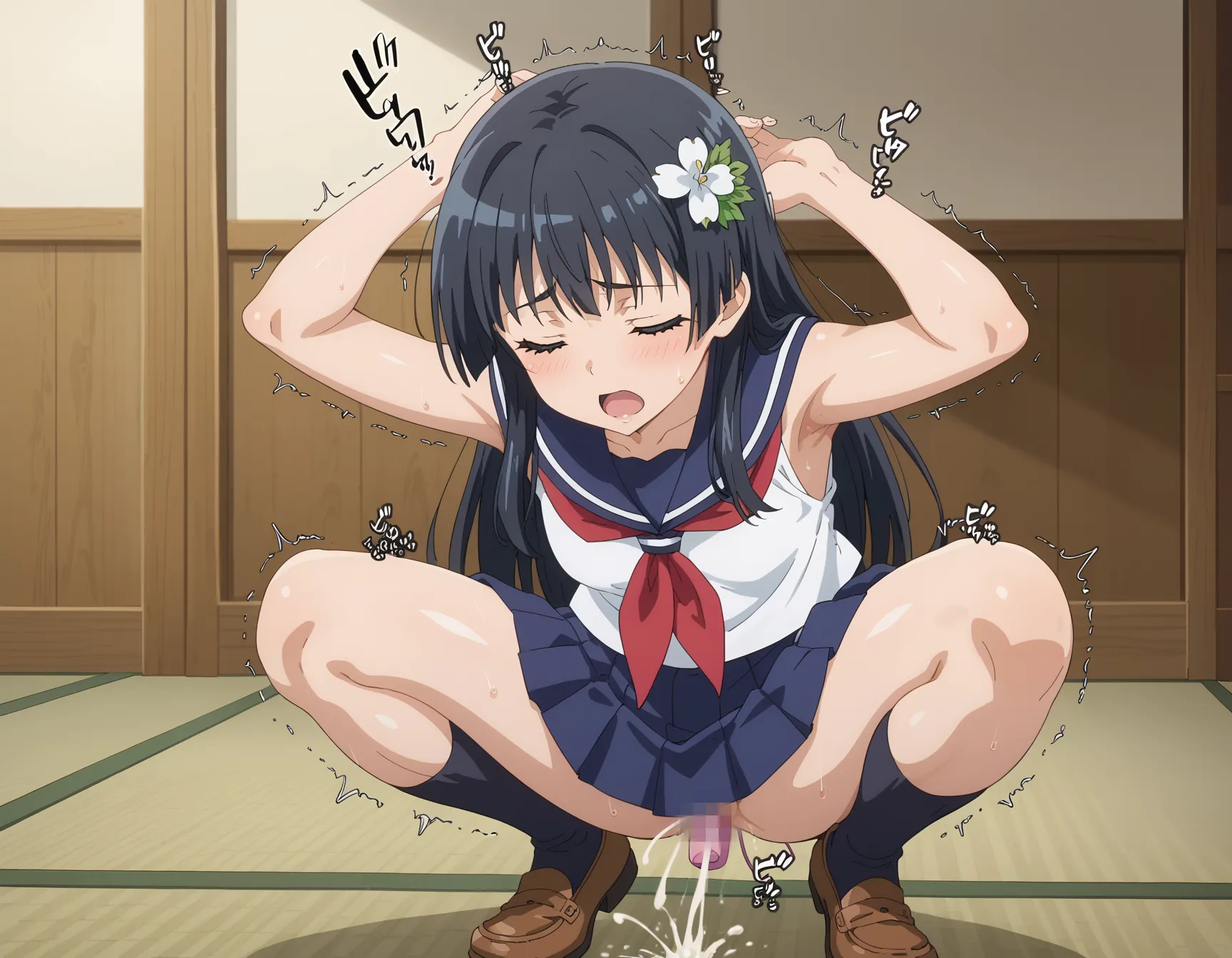 【「おまんこ×学制服」AIエロ画像（イラスト・アニメ・二次元風）845枚まとめ！(22ページ目)のエロ画像5枚目