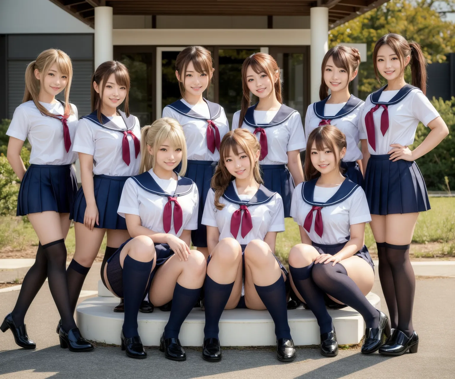 【「女子校生・JK×巨乳」AIエロ画像（リアル・実写・フォト風）1994枚まとめ！(50ページ目)のエロ画像9枚目