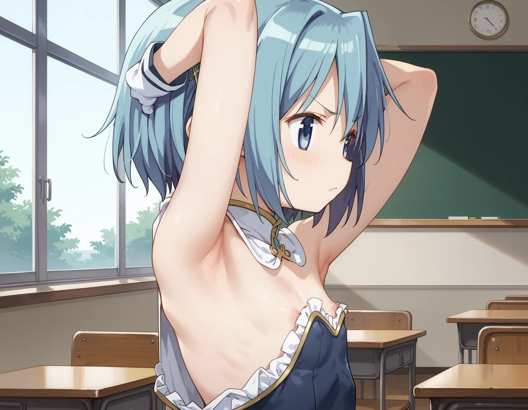 【「腋・脇」AIエロ画像（イラスト・アニメ・二次元風）4705枚まとめ！(119ページ目)のエロ画像16枚目
