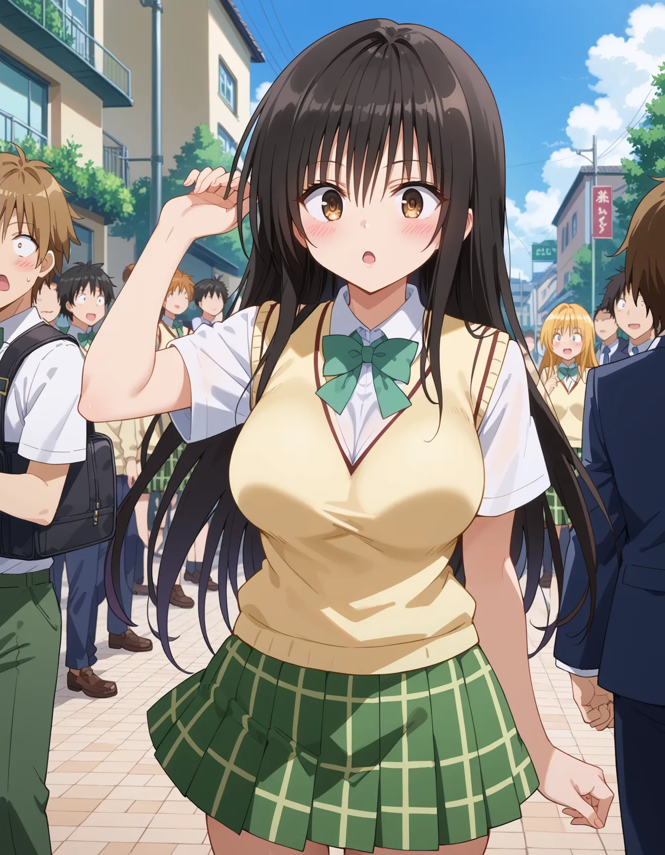 【「学制服」AIエロ画像（イラスト・アニメ・二次元風）4855枚まとめ！(121ページ目)のエロ画像18枚目