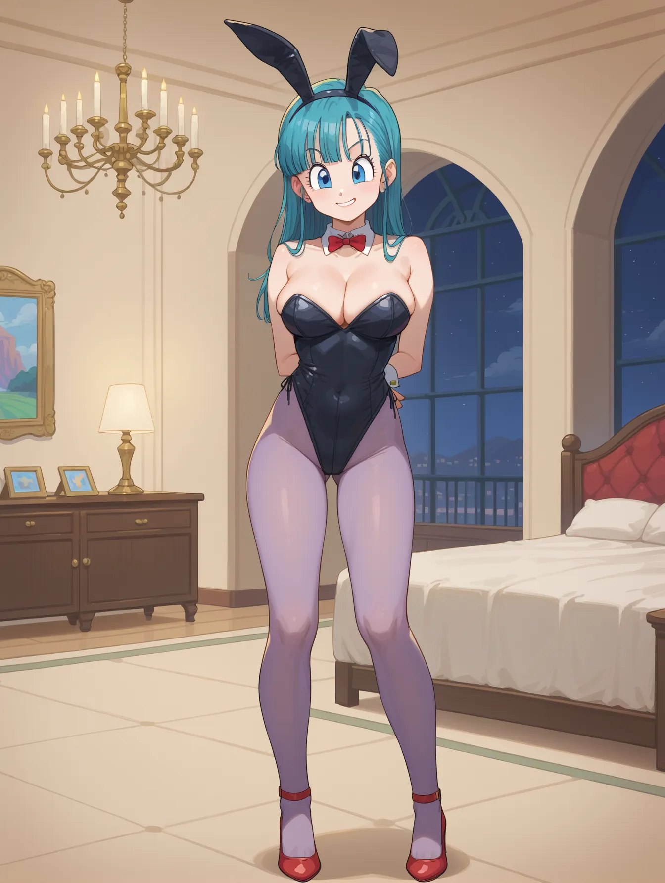 【「巨乳×バニーガール」AIエロ画像（イラスト・アニメ・二次元風）298枚まとめ！(8ページ目)のエロ画像3枚目