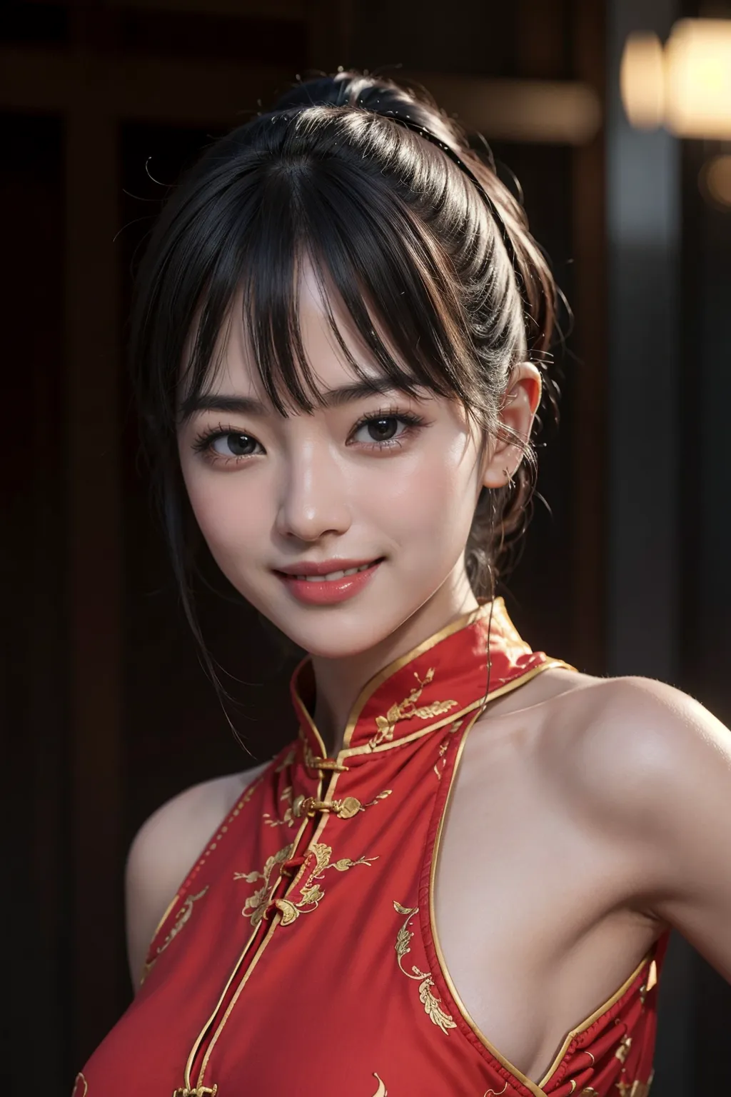 【「チャイナドレス」AIエロ画像（リアル・実写・フォト風）350枚まとめ！(9ページ目)のエロ画像21枚目