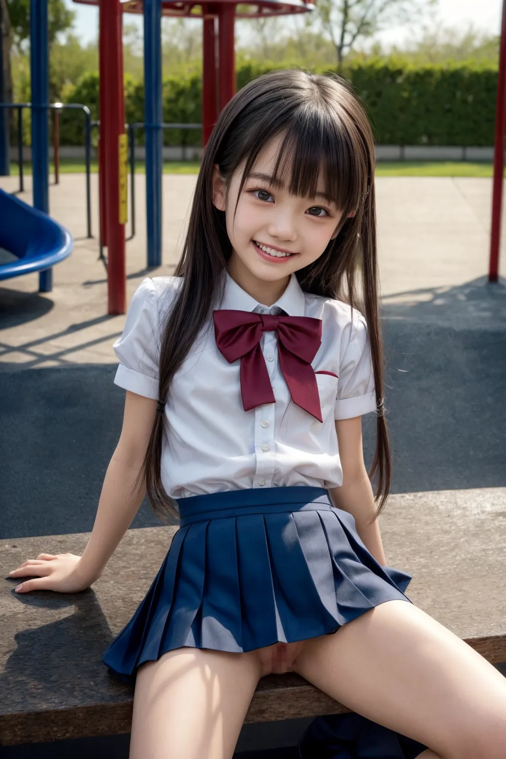【「ロリ・小柄×学制服」AIエロ画像（リアル・実写・フォト風）745枚まとめ！(19ページ目)のエロ画像3枚目