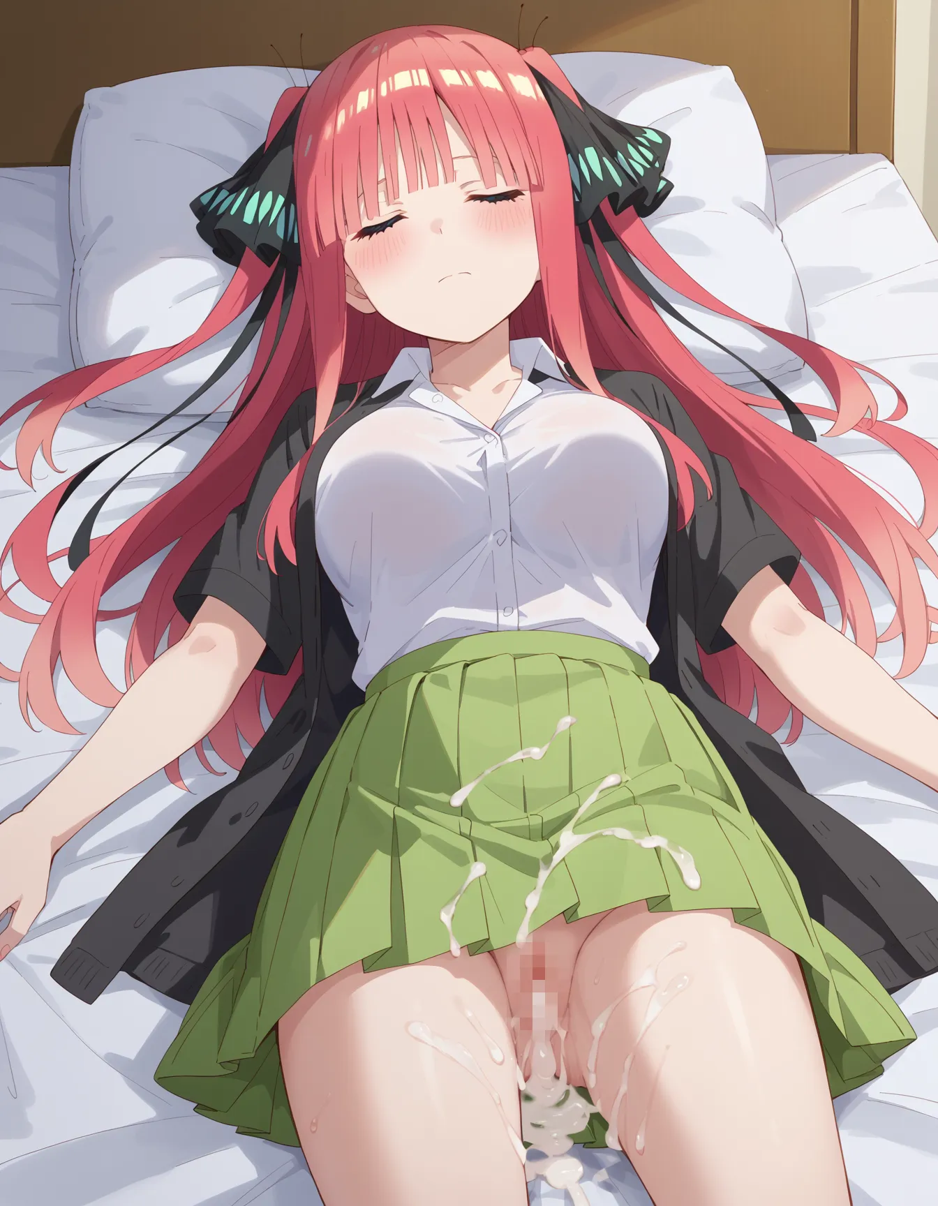 【「おまんこ×学制服」AIエロ画像（イラスト・アニメ・二次元風）845枚まとめ！(22ページ目)のエロ画像4枚目