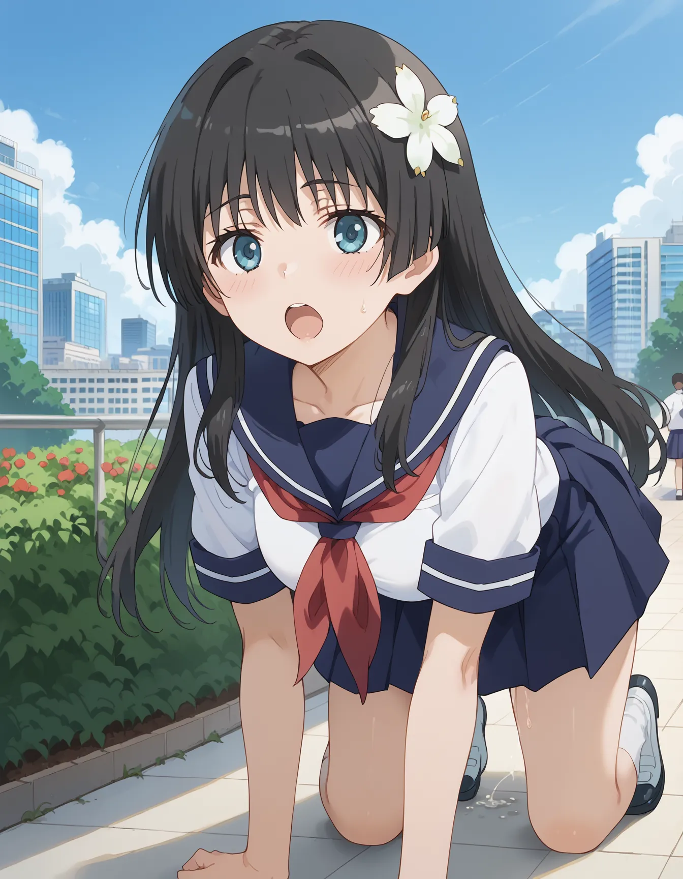 【「学制服」AIエロ画像（イラスト・アニメ・二次元風）4855枚まとめ！(121ページ目)のエロ画像9枚目