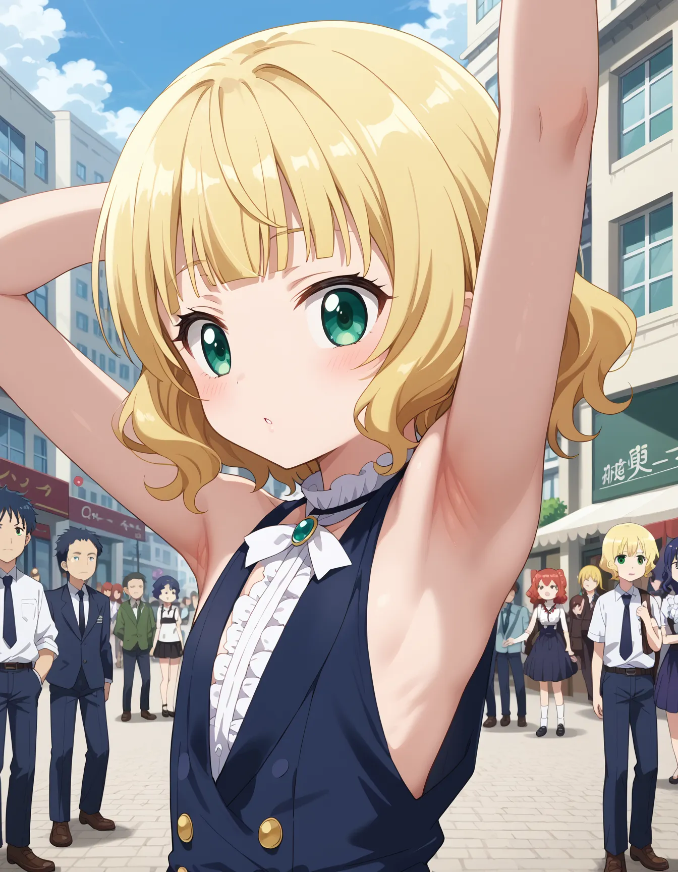 【「腋・脇」AIエロ画像（イラスト・アニメ・二次元風）4705枚まとめ！(119ページ目)のエロ画像1枚目