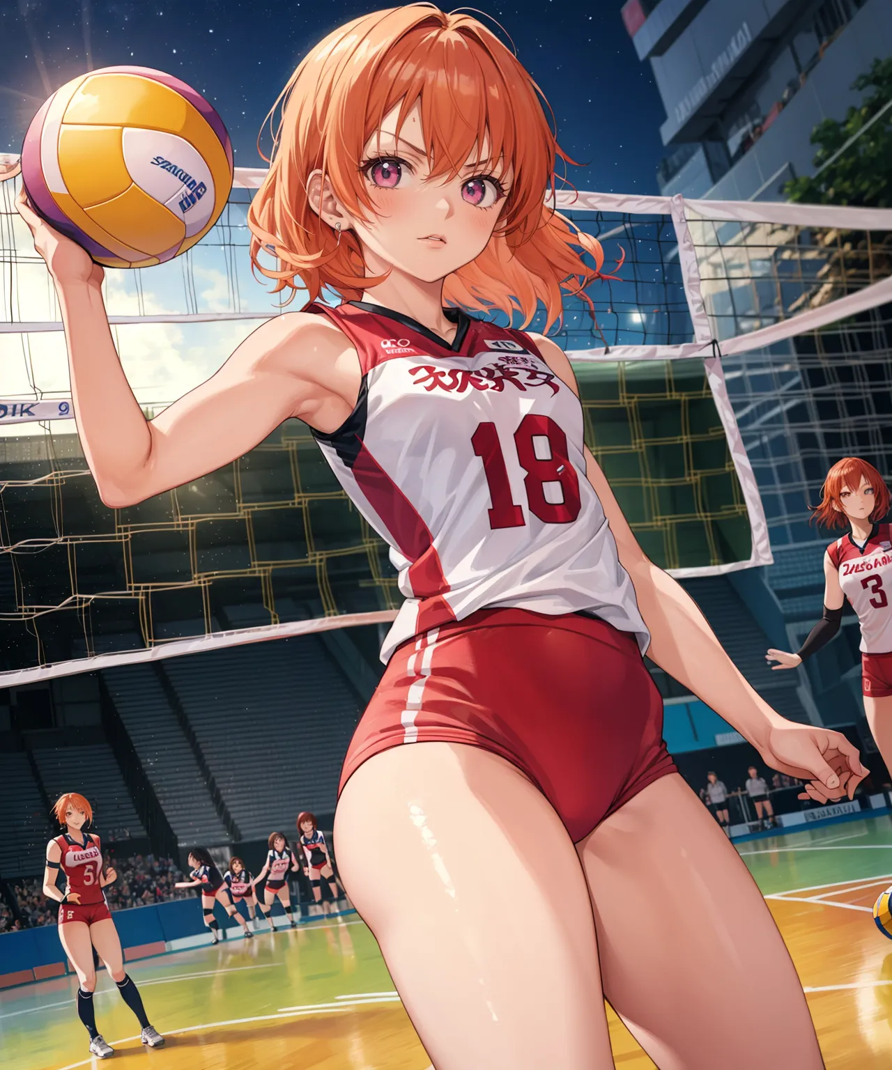 【「バレーボール」AIエロ画像（イラスト・アニメ・二次元風）378枚まとめ！(10ページ目)のエロ画像9枚目