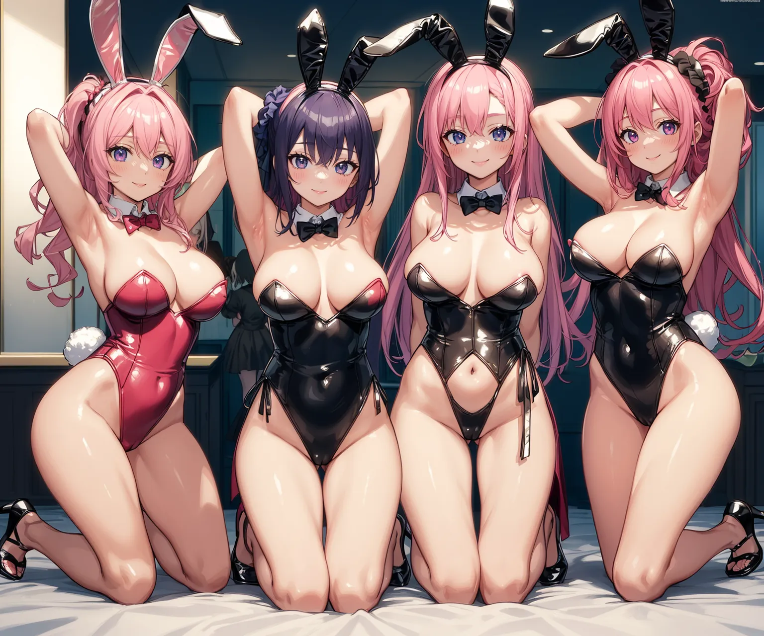 【「巨乳×バニーガール」AIエロ画像（イラスト・アニメ・二次元風）298枚まとめ！(8ページ目)のエロ画像1枚目