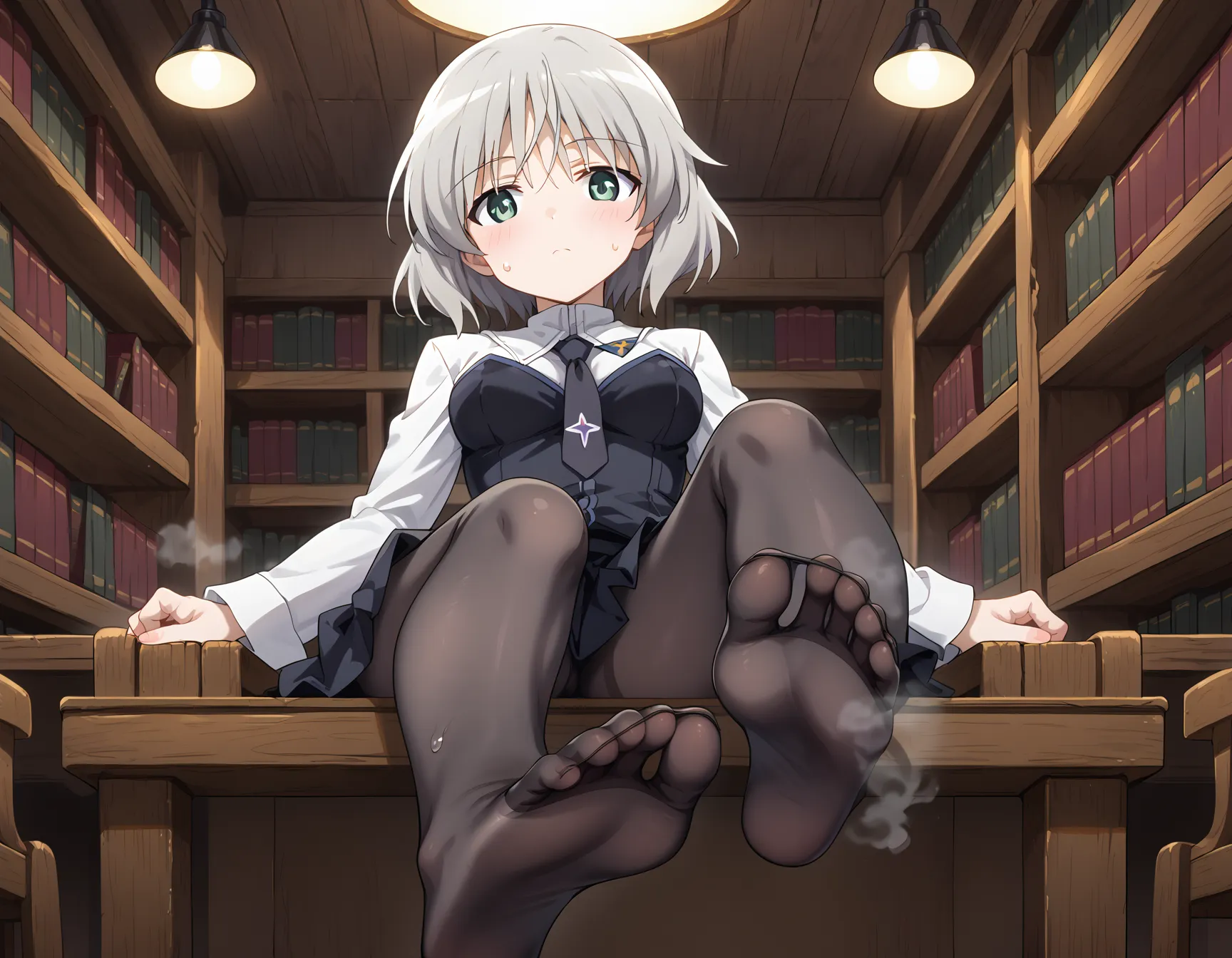 【「ロリ・小柄×パンスト」AIエロ画像（イラスト・アニメ・二次元風）422枚まとめ！(11ページ目)のエロ画像9枚目