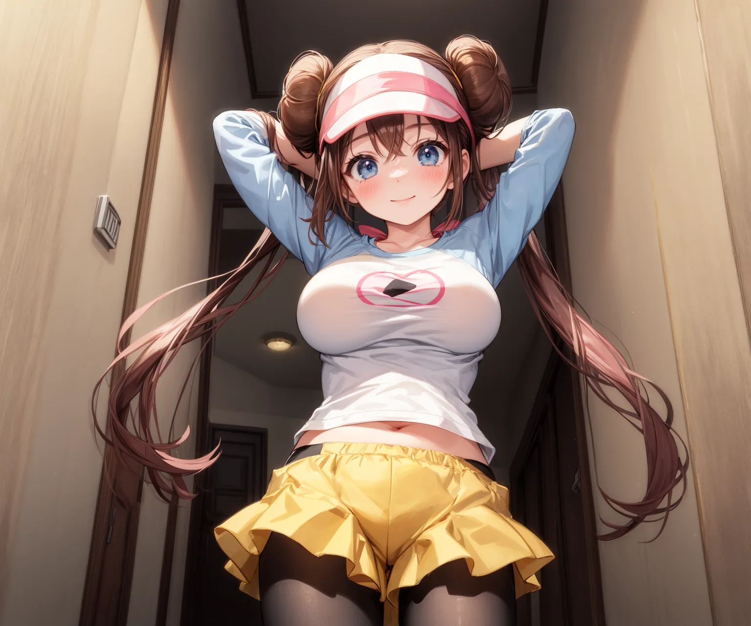 【「巨乳×パンスト」AIエロ画像（イラスト・アニメ・二次元風）575枚まとめ！(15ページ目)のエロ画像9枚目