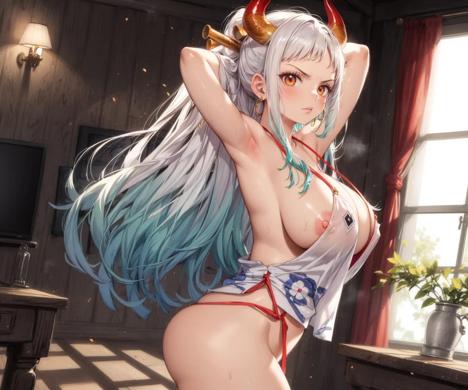 【「爆乳・超乳」AIエロ画像（イラスト・アニメ・二次元風）5621枚まとめ！(138ページ目)のエロ画像23枚目