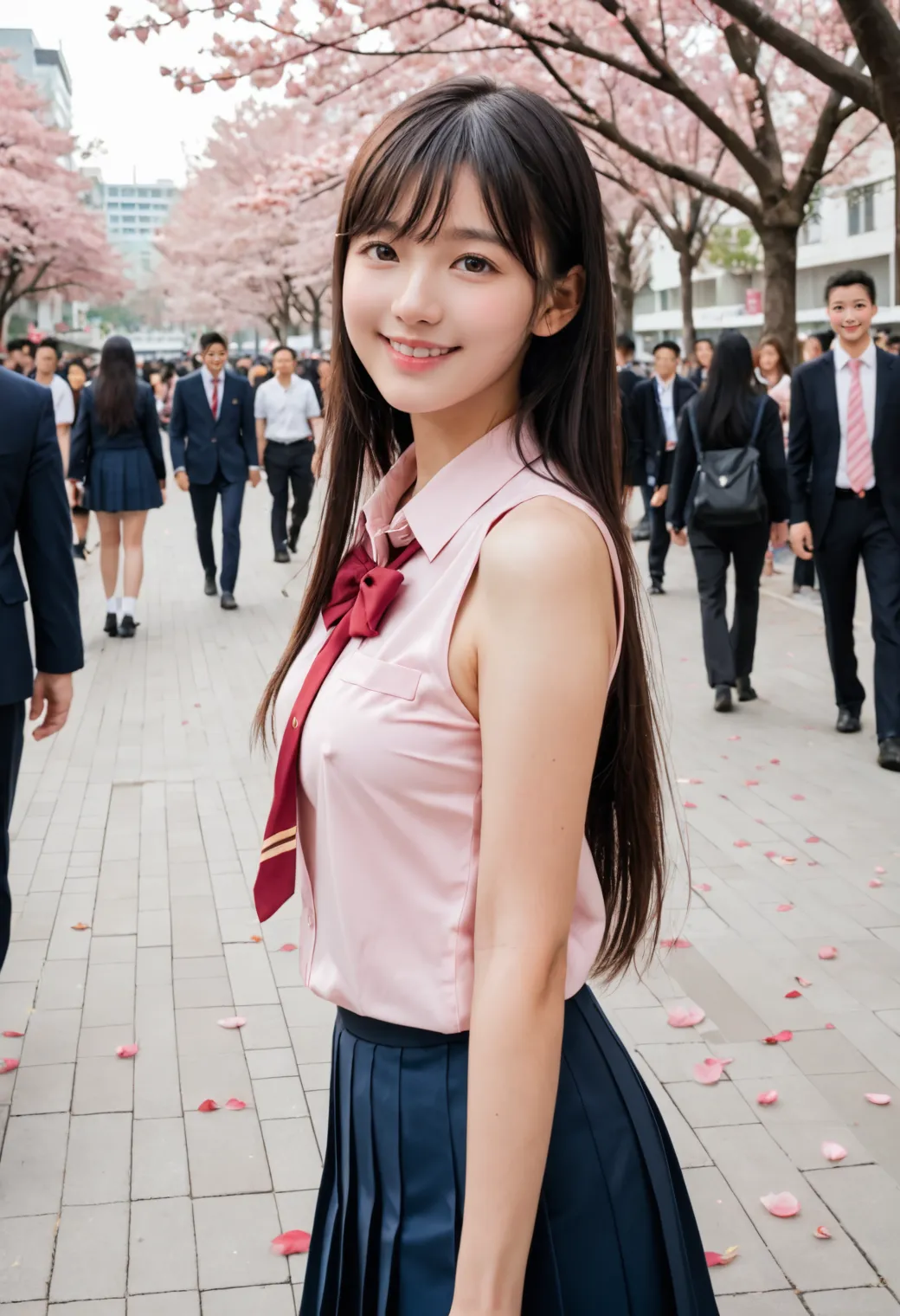 【「女子校生・JK×学制服」AIエロ画像（リアル・実写・フォト風）6248枚まとめ！(154ページ目)のエロ画像15枚目