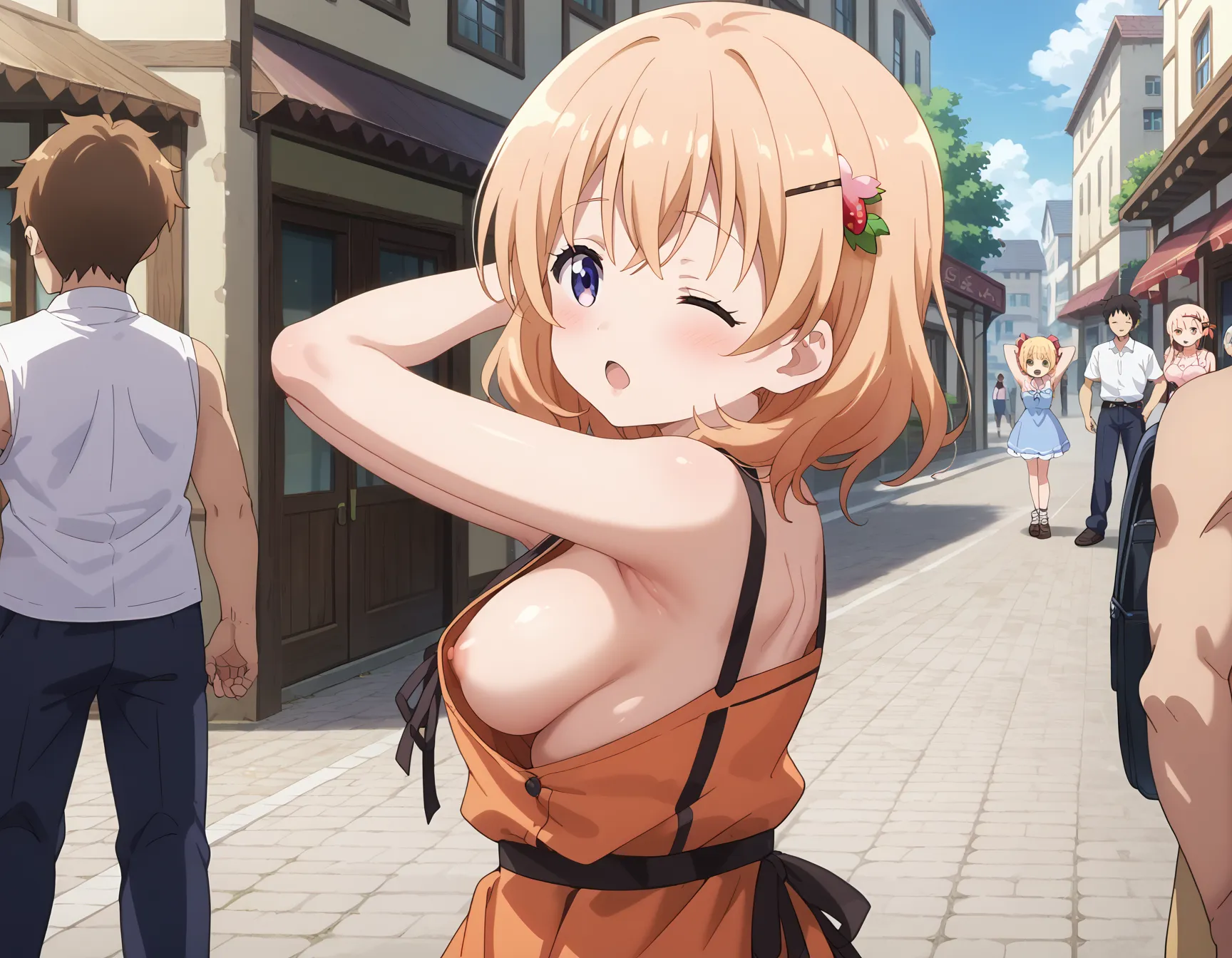 【「腋・脇」AIエロ画像（イラスト・アニメ・二次元風）4705枚まとめ！(117ページ目)のエロ画像13枚目
