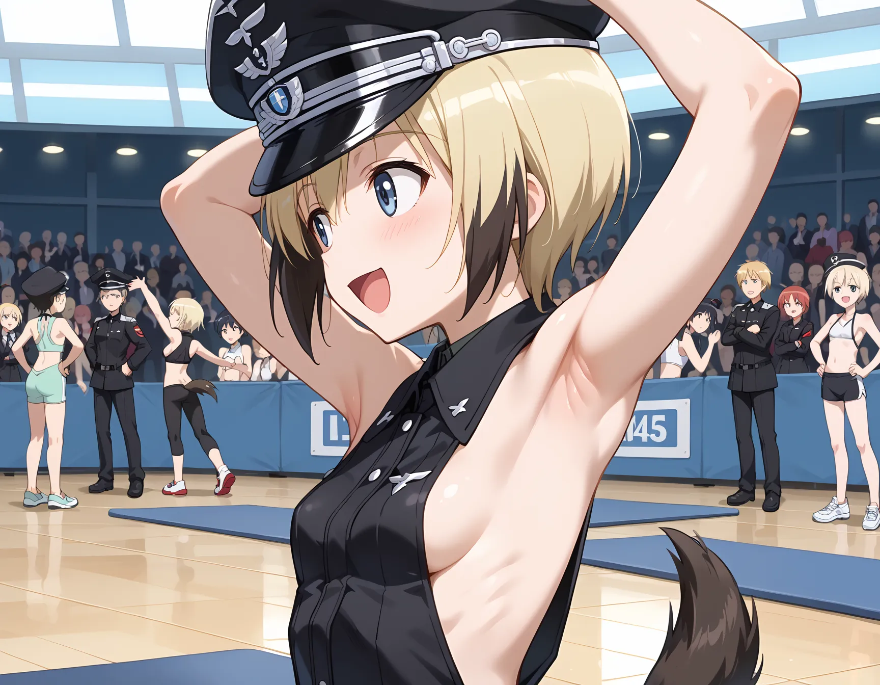 【「腋・脇」AIエロ画像（イラスト・アニメ・二次元風）4705枚まとめ！(117ページ目)のエロ画像9枚目