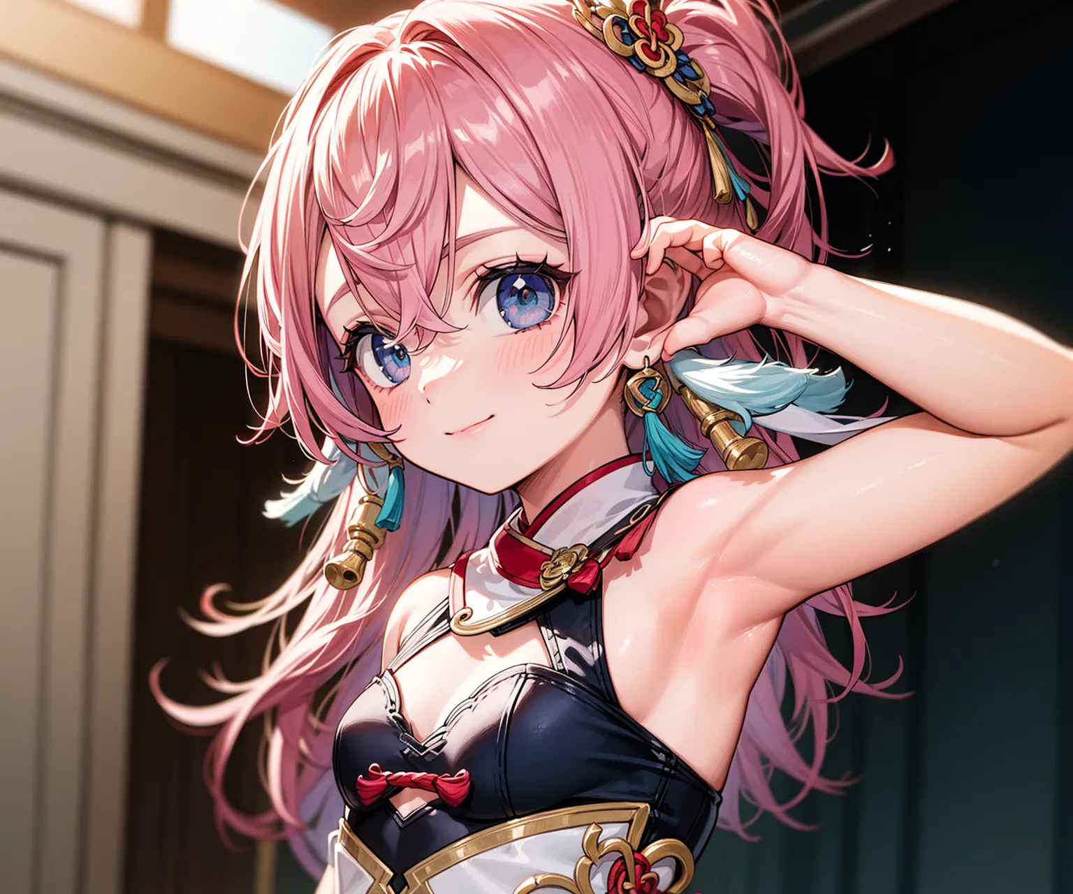 【「腋・脇」AIエロ画像（イラスト・アニメ・二次元風）4705枚まとめ！(117ページ目)のエロ画像7枚目