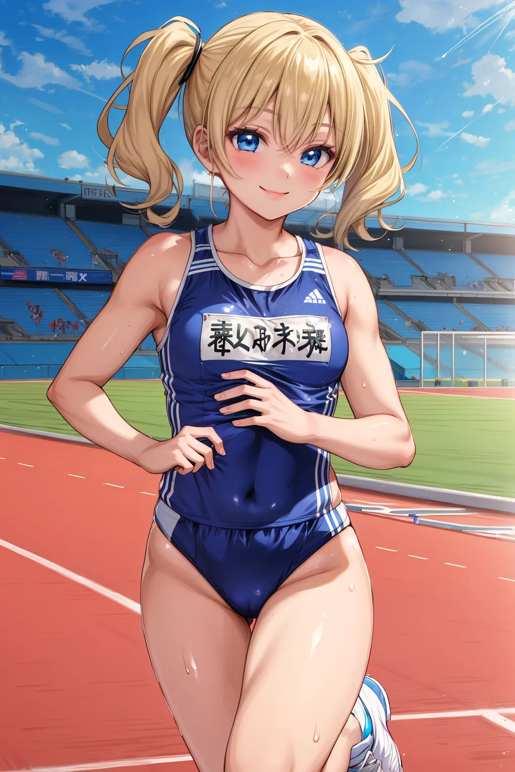 【「陸上」AIエロ画像（イラスト・アニメ・二次元風）160枚まとめ！(4ページ目)のエロ画像23枚目