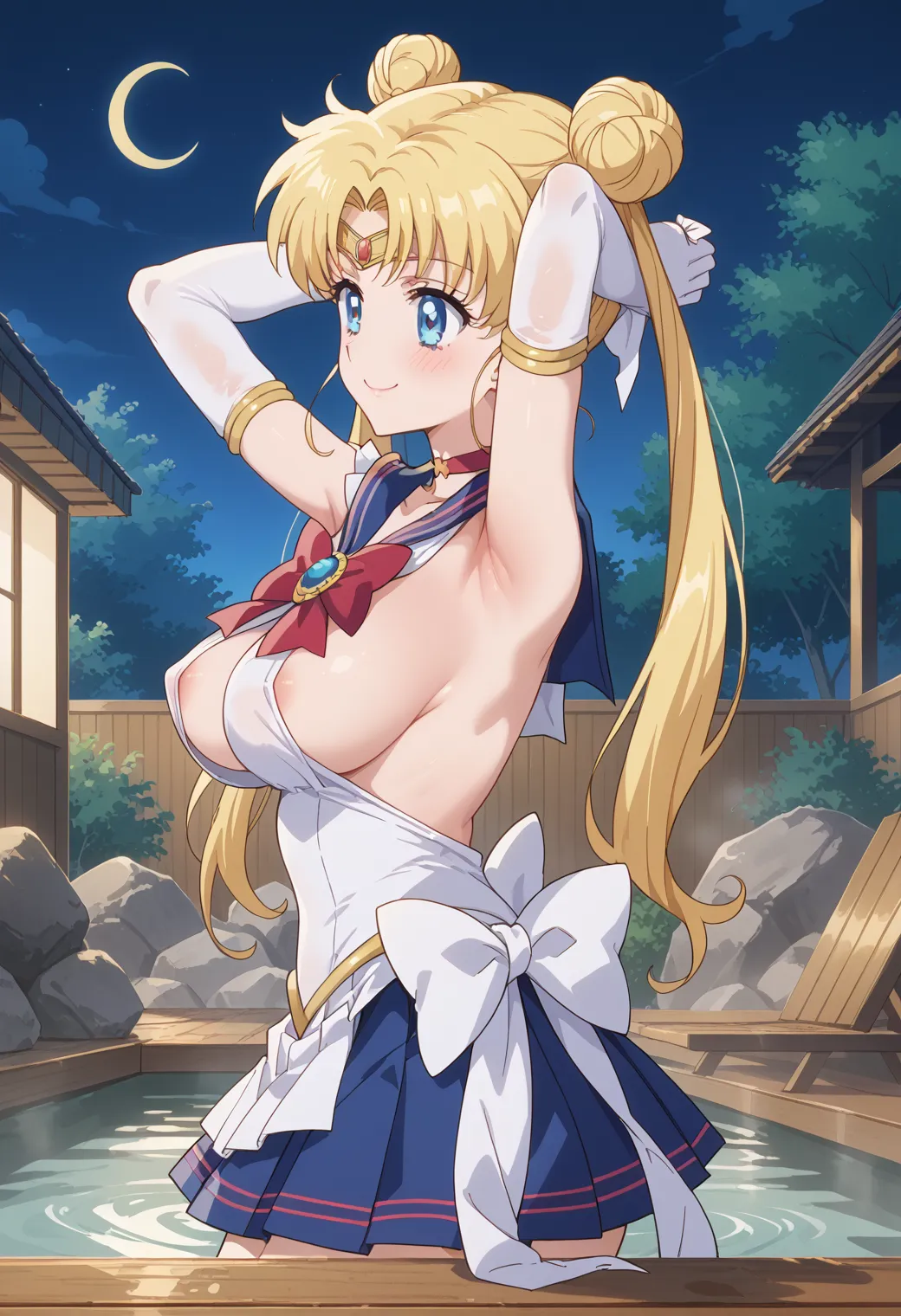 【「腋・脇」AIエロ画像（イラスト・アニメ・二次元風）4705枚まとめ！(116ページ目)のエロ画像26枚目