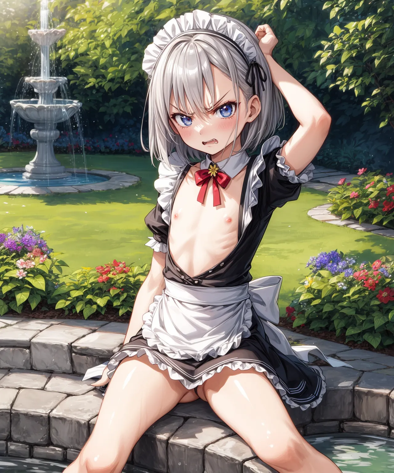 【「メイド」AIエロ画像（イラスト・アニメ・二次元風）516枚まとめ！(13ページ目)のエロ画像30枚目