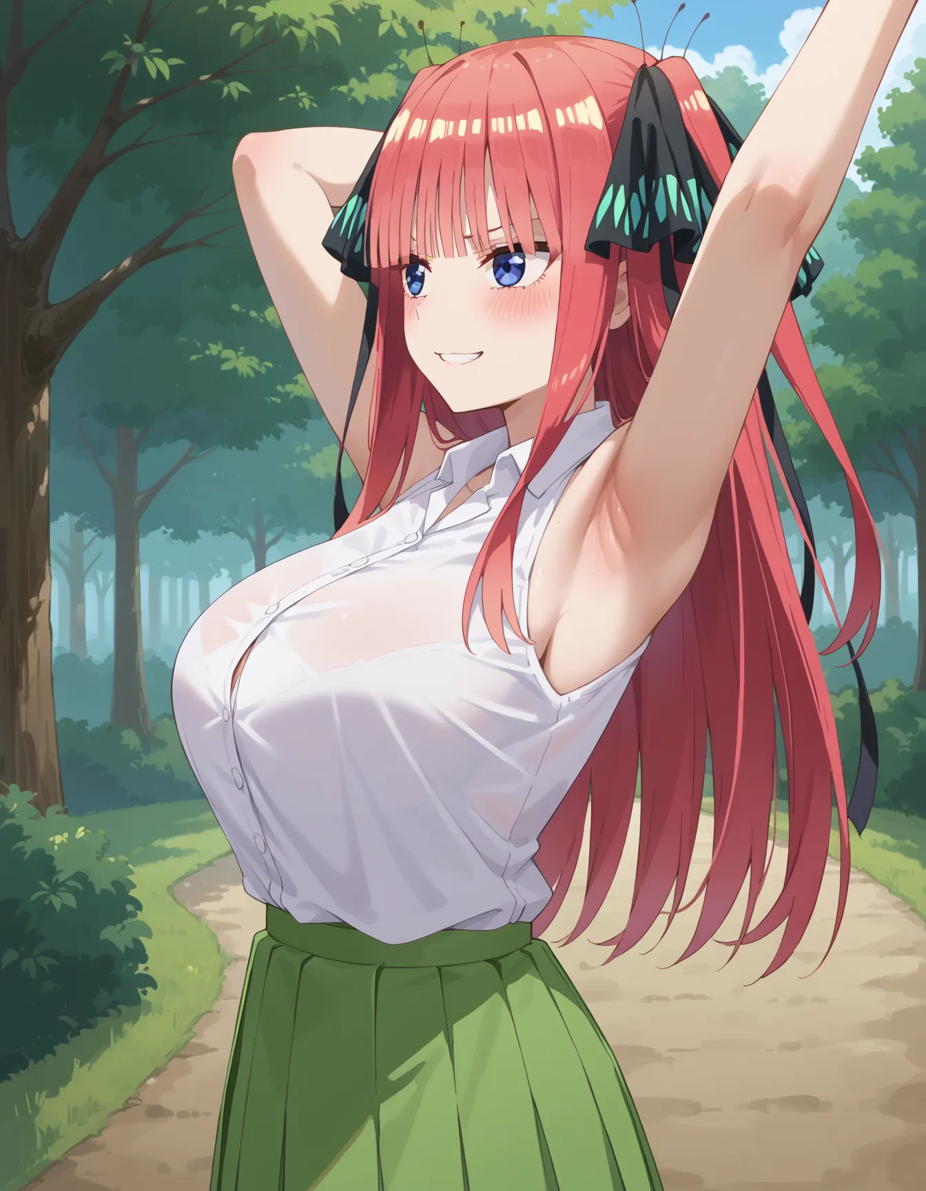 【「腋・脇」AIエロ画像（イラスト・アニメ・二次元風）4705枚まとめ！(116ページ目)のエロ画像13枚目