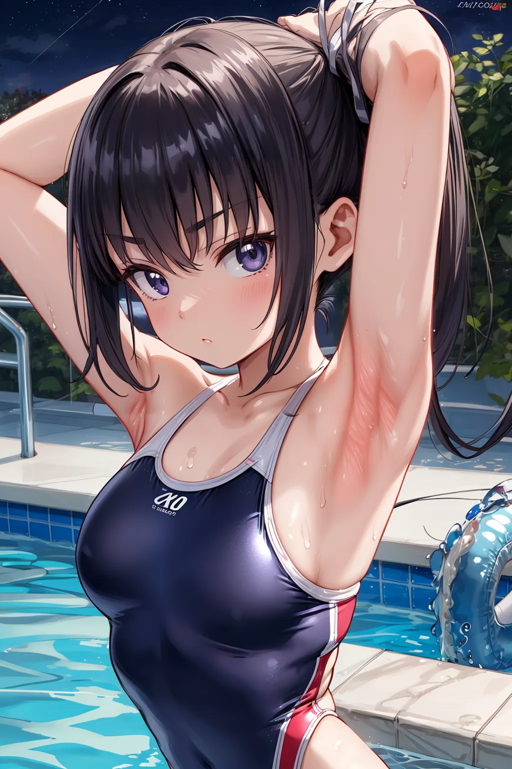 【「腋・脇」AIエロ画像（イラスト・アニメ・二次元風）4705枚まとめ！(116ページ目)のエロ画像10枚目