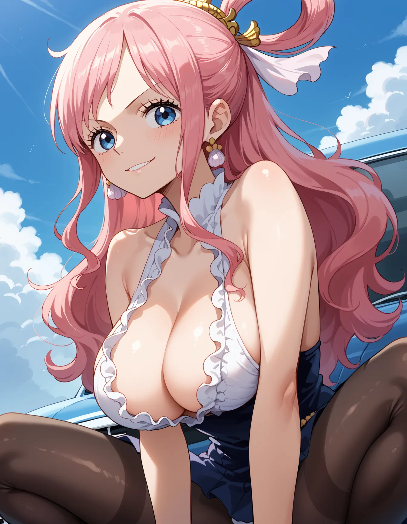 【「巨乳×パンスト」AIエロ画像（イラスト・アニメ・二次元風）575枚まとめ！(15ページ目)のエロ画像6枚目