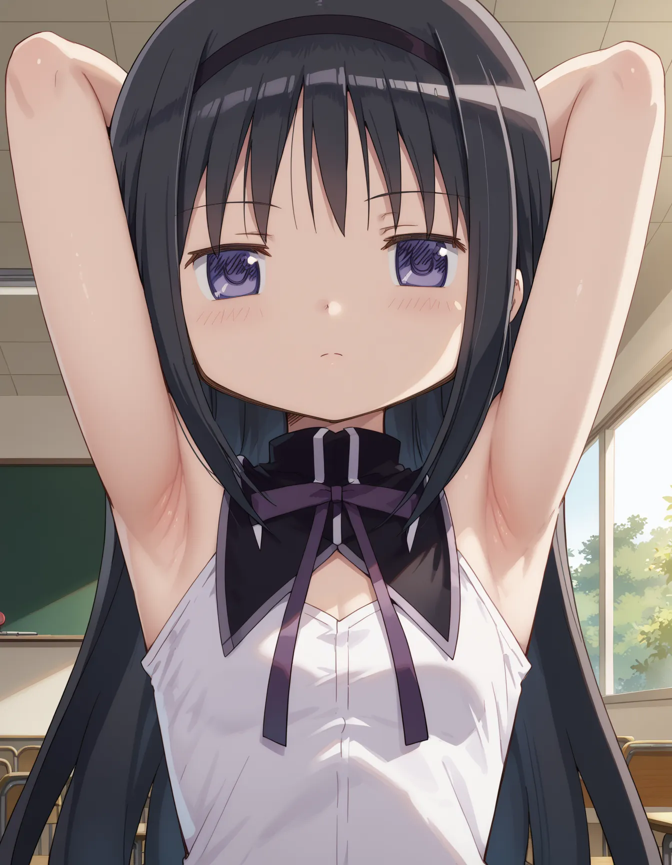 【「腋・脇」AIエロ画像（イラスト・アニメ・二次元風）4705枚まとめ！(115ページ目)のエロ画像26枚目