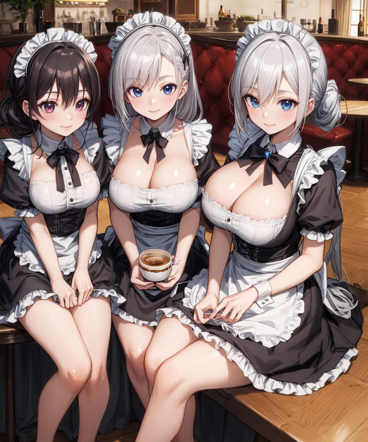 【「爆乳・超乳」AIエロ画像（イラスト・アニメ・二次元風）5621枚まとめ！(136ページ目)のエロ画像9枚目