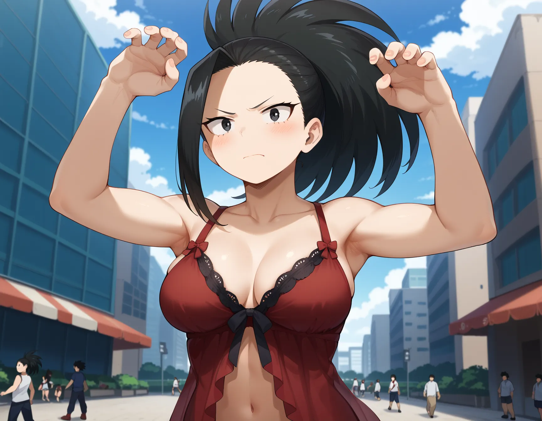 【「下着（ブラジャー・パンティ）」AIエロ画像（イラスト・アニメ・二次元風）15996枚まとめ！(386ページ目)のエロ画像9枚目