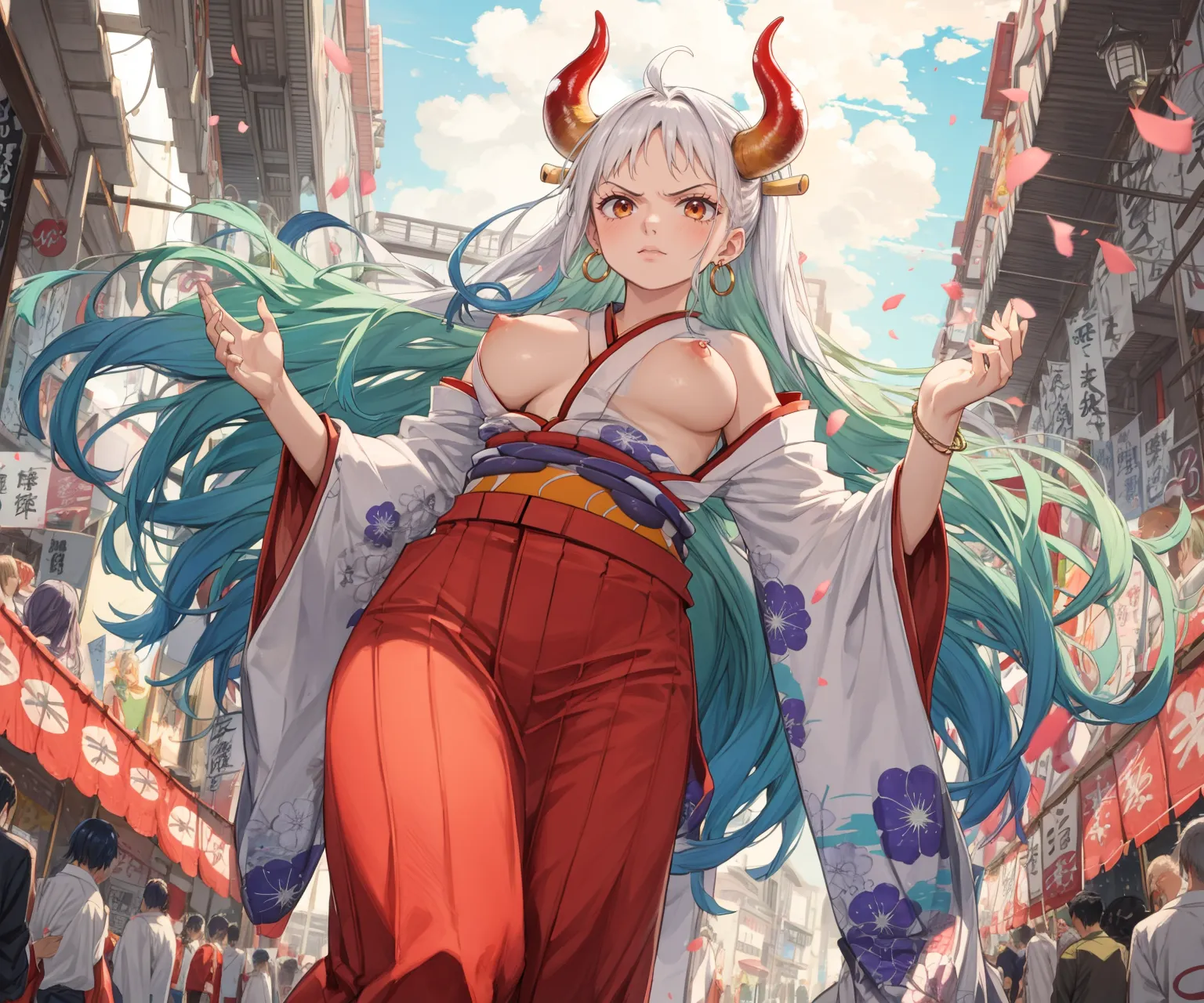 【「爆乳・超乳」AIエロ画像（イラスト・アニメ・二次元風）5621枚まとめ！(136ページ目)のエロ画像4枚目