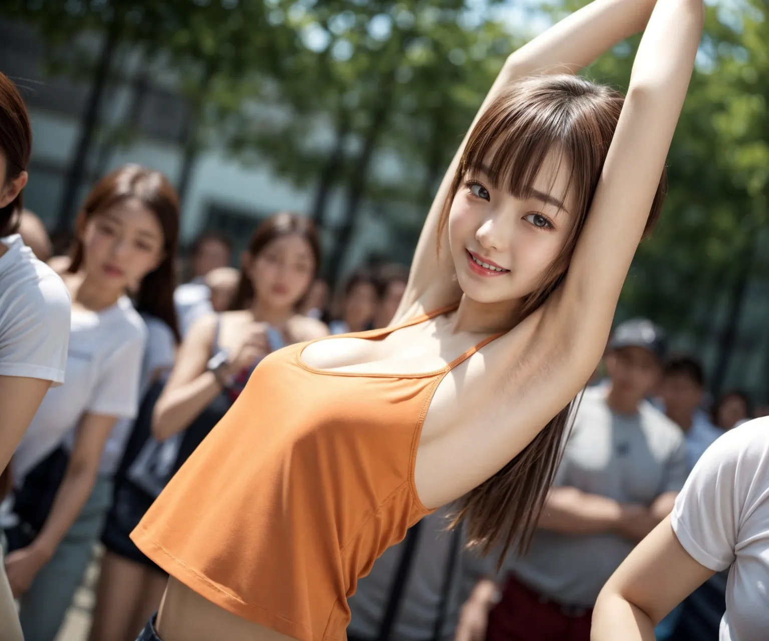 【「腋・脇」AIエロ画像（リアル・実写・フォト風）3812枚まとめ！(93ページ目)のエロ画像9枚目