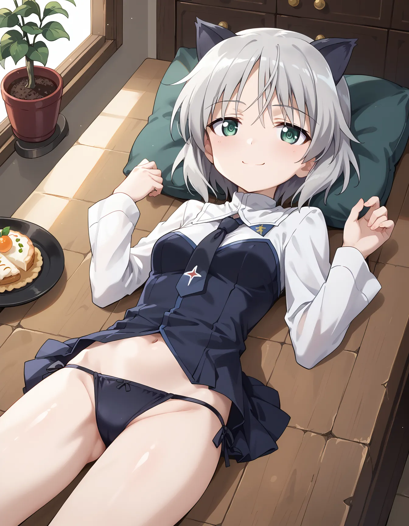 【「下着（ブラジャー・パンティ）」AIエロ画像（イラスト・アニメ・二次元風）15996枚まとめ！(384ページ目)のエロ画像12枚目