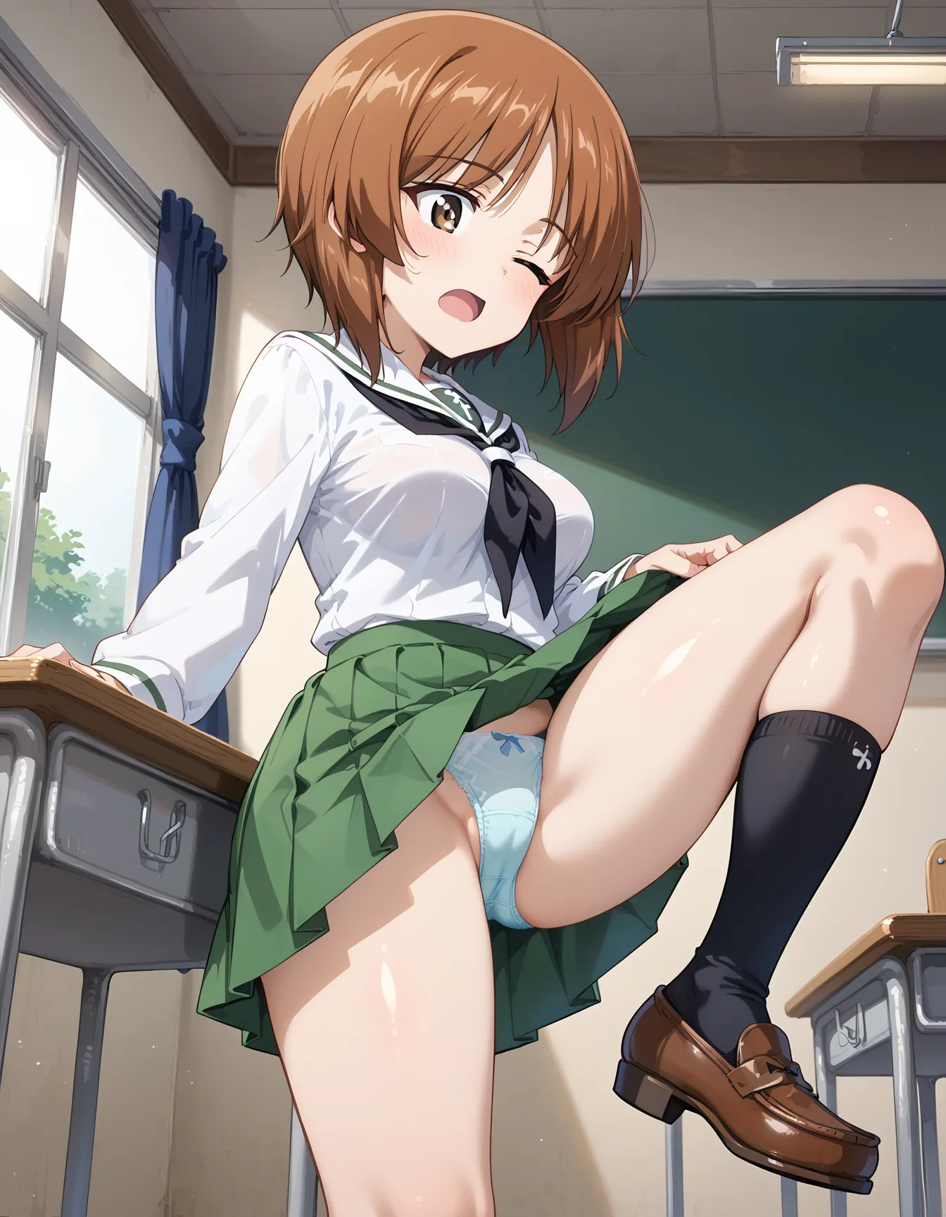 【「学制服」AIエロ画像（イラスト・アニメ・二次元風）4855枚まとめ！(117ページ目)のエロ画像7枚目