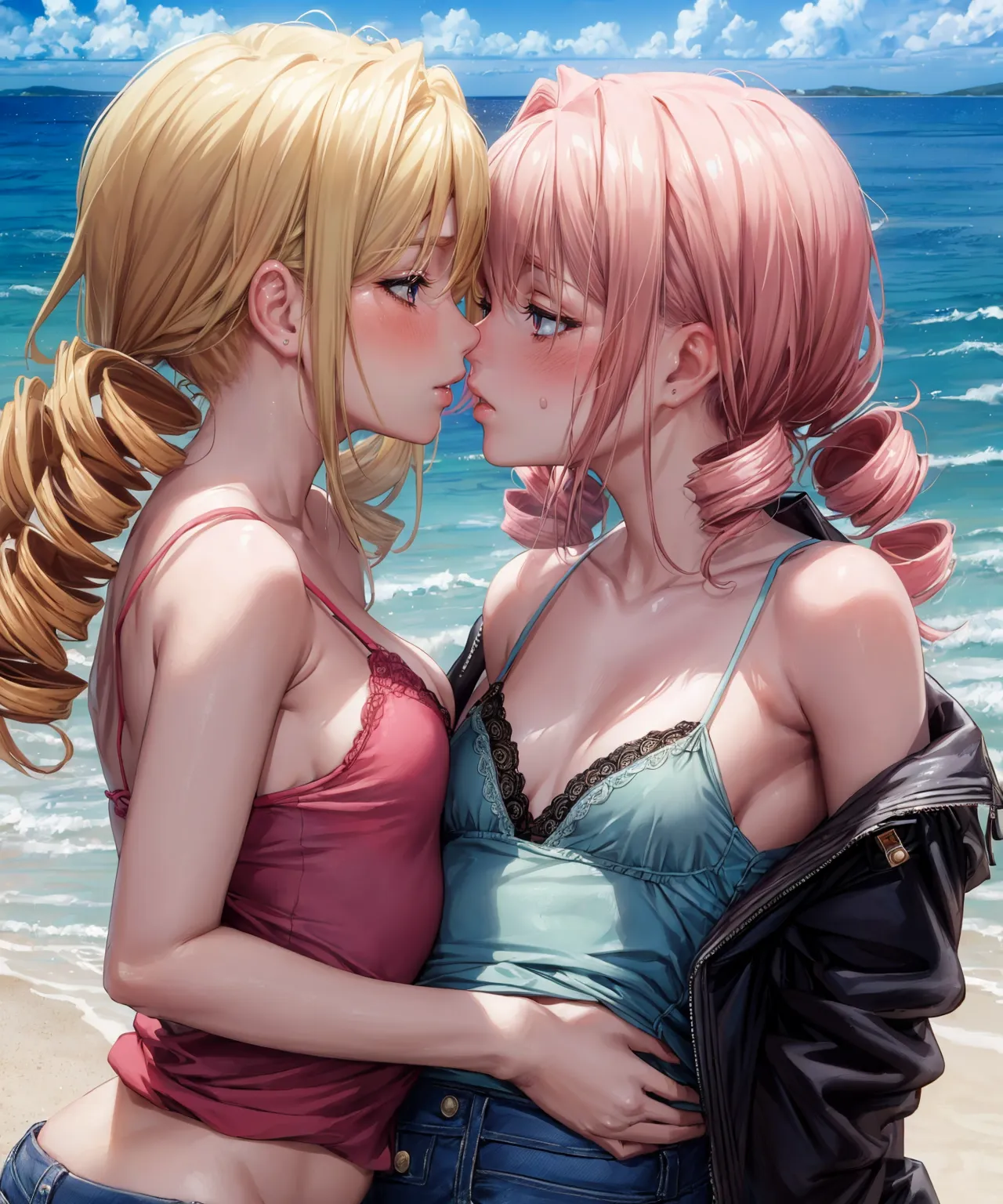 【「下着（ブラジャー・パンティ）」AIエロ画像（イラスト・アニメ・二次元風）15996枚まとめ！(384ページ目)のエロ画像8枚目