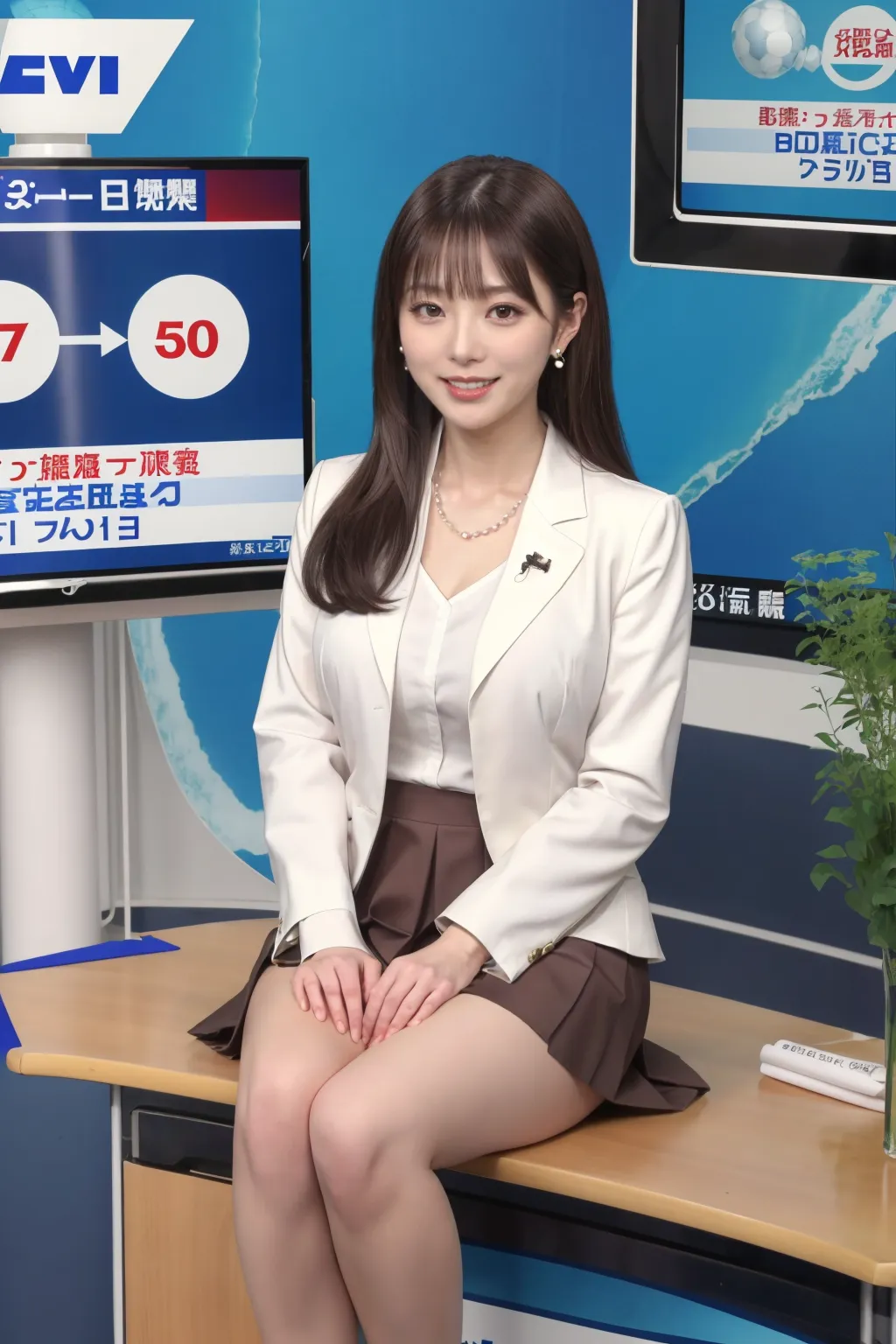 【「女子アナウンサー」AIエロ画像（リアル・実写・フォト風）634枚まとめ！(16ページ目)のエロ画像9枚目