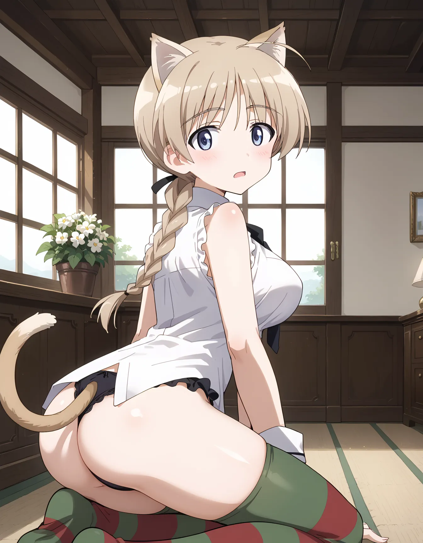 【「下着（ブラジャー・パンティ）」AIエロ画像（イラスト・アニメ・二次元風）15996枚まとめ！(381ページ目)のエロ画像25枚目