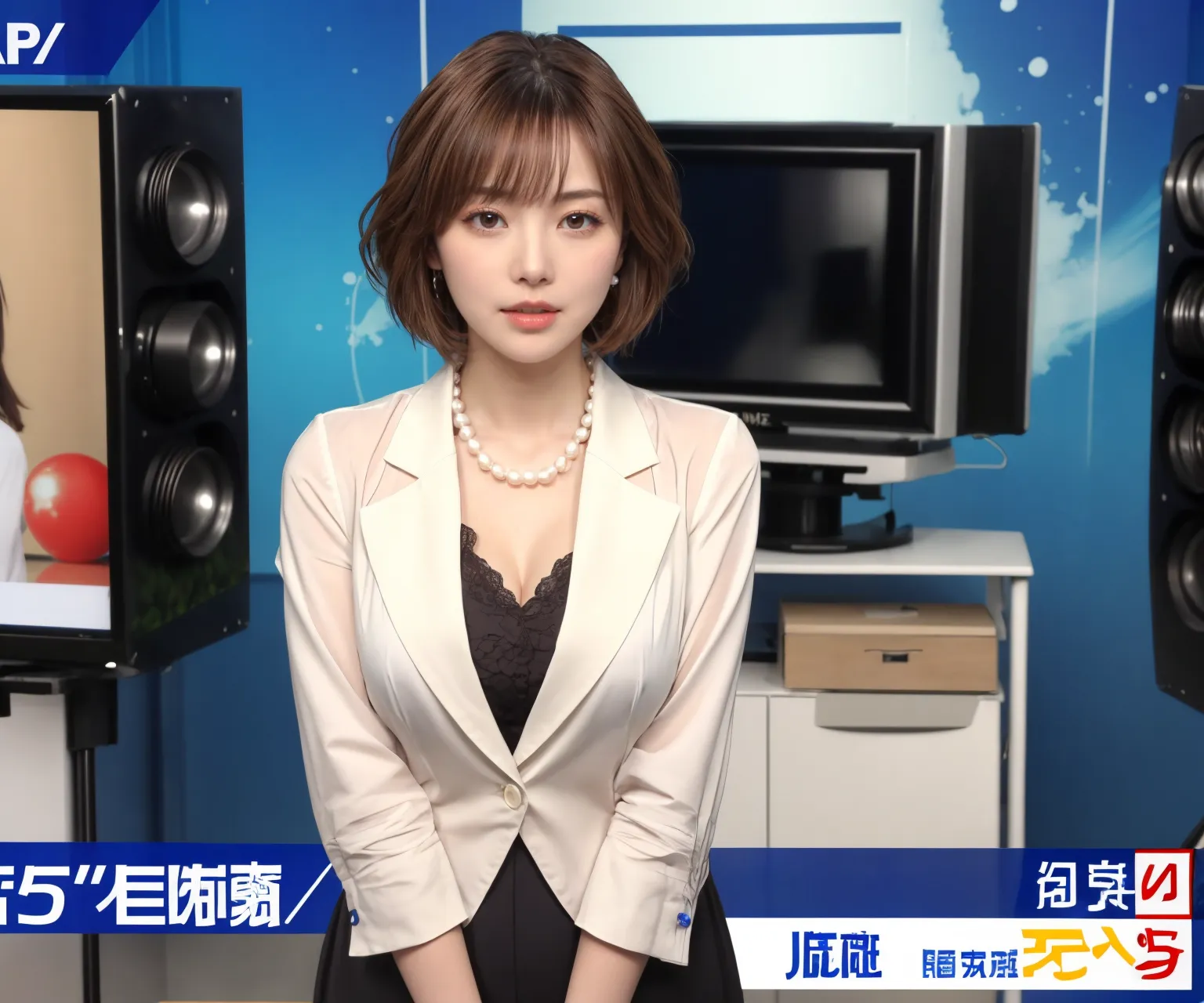 【「女子アナウンサー」AIエロ画像（リアル・実写・フォト風）634枚まとめ！(16ページ目)のエロ画像3枚目