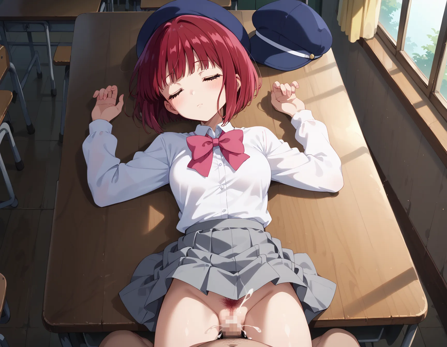 【「学制服」AIエロ画像（イラスト・アニメ・二次元風）4855枚まとめ！(116ページ目)のエロ画像6枚目