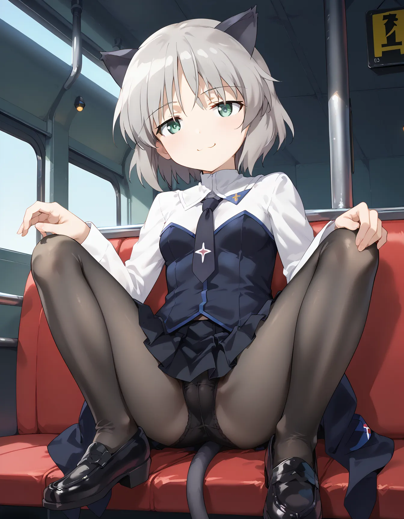 【「ロリ・小柄×パンスト」AIエロ画像（イラスト・アニメ・二次元風）422枚まとめ！(11ページ目)のエロ画像2枚目