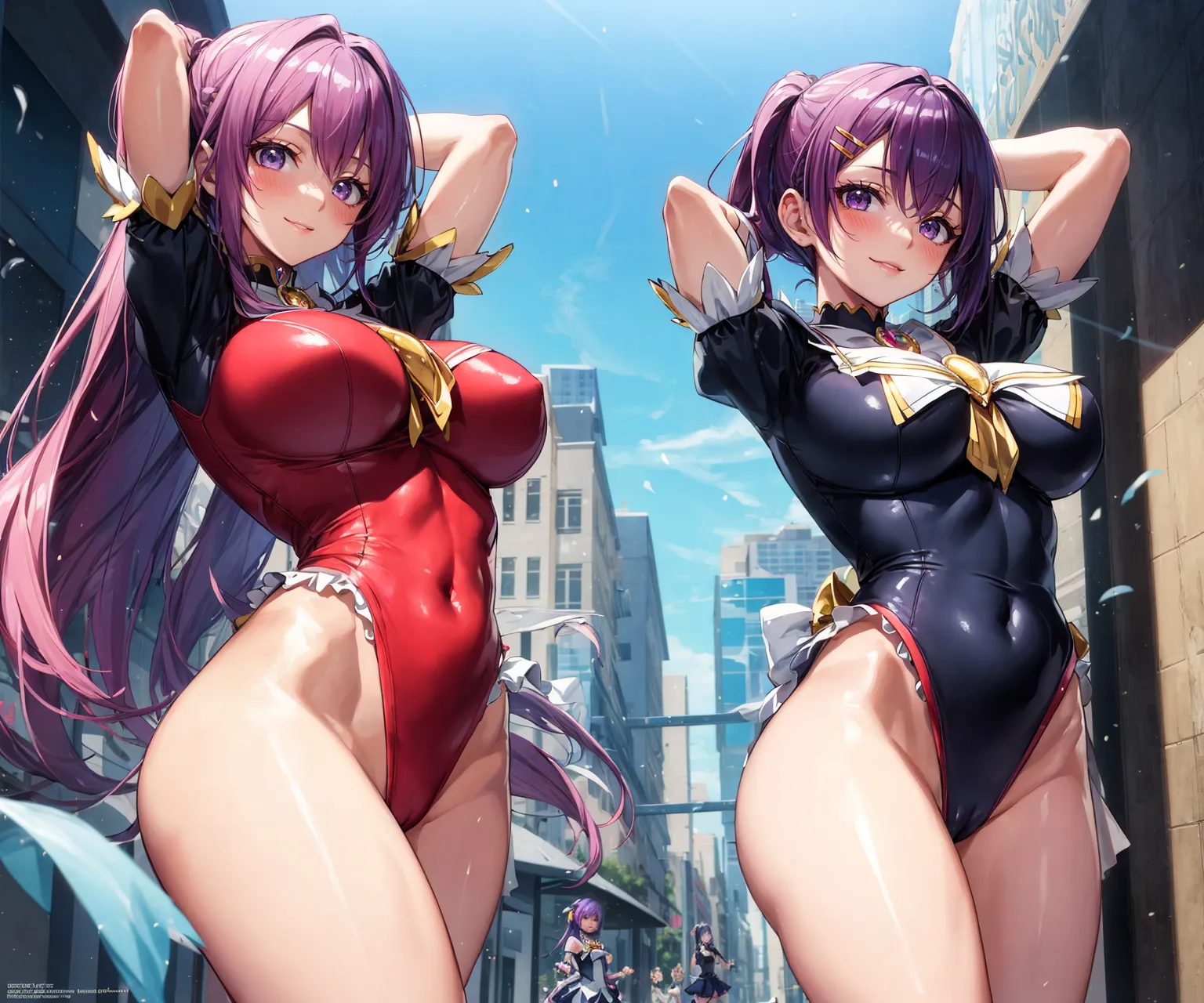 【「爆乳・超乳」AIエロ画像（イラスト・アニメ・二次元風）5621枚まとめ！(133ページ目)のエロ画像25枚目