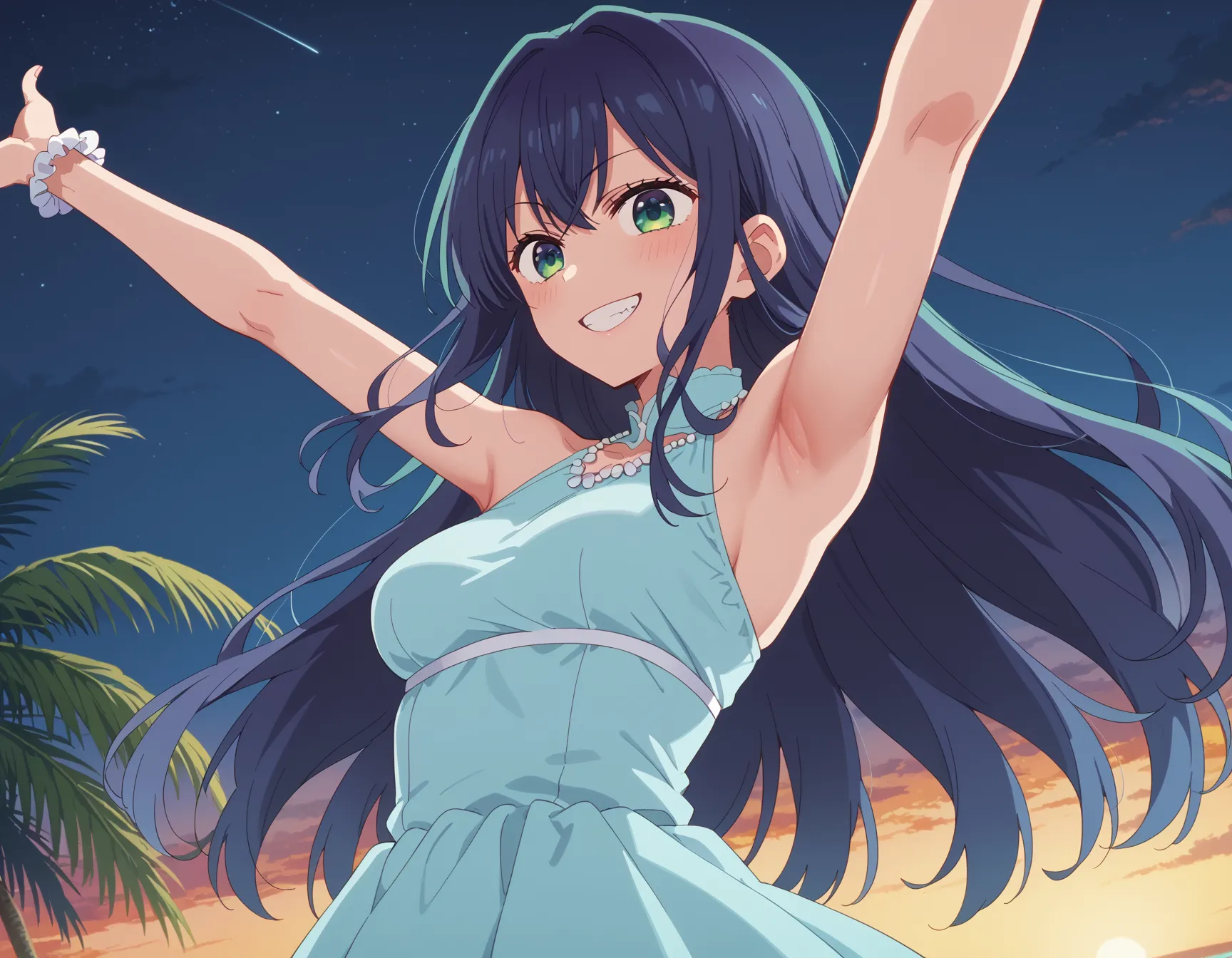 【「腋・脇」AIエロ画像（イラスト・アニメ・二次元風）4705枚まとめ！(113ページ目)のエロ画像11枚目