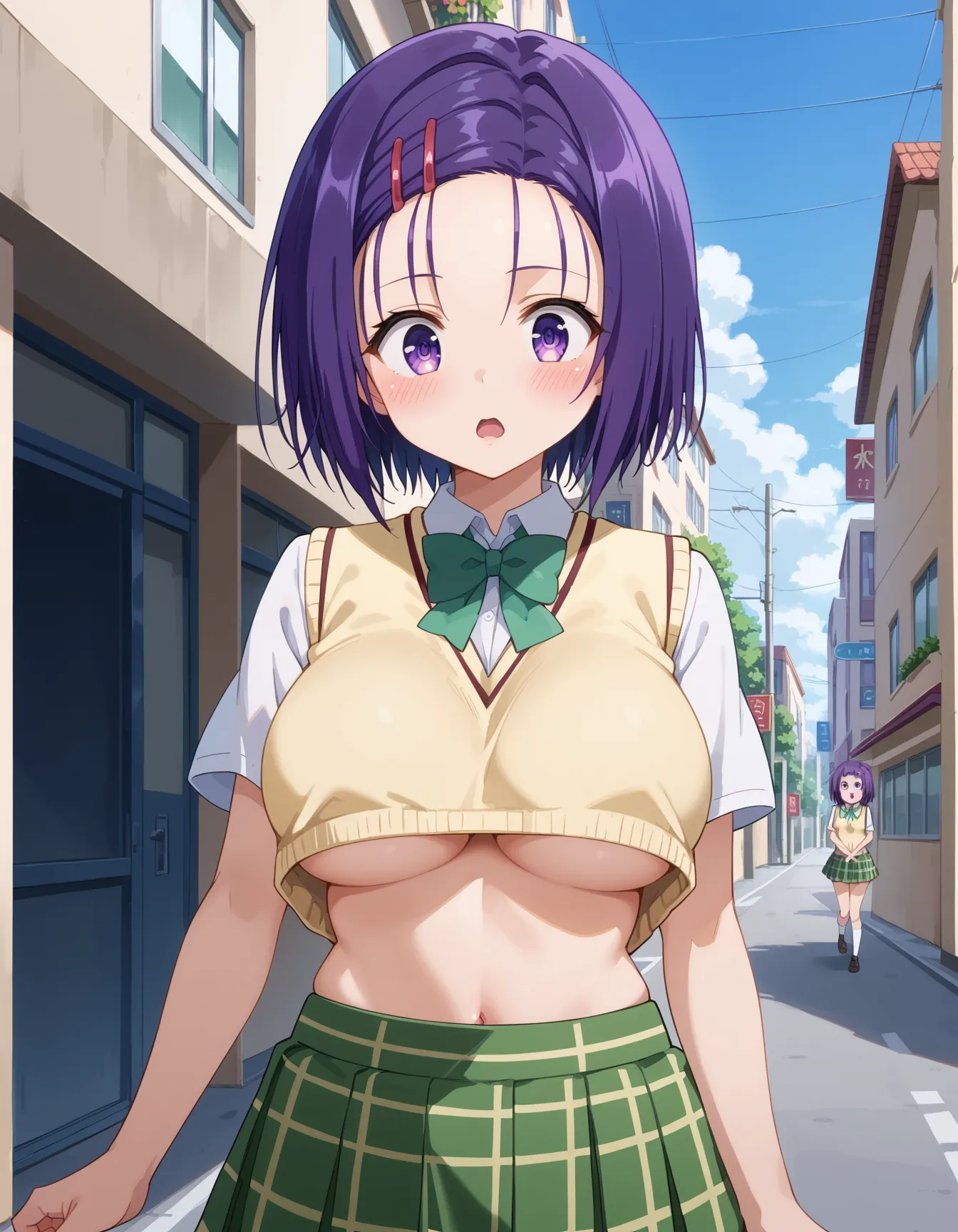 【「学制服」AIエロ画像（イラスト・アニメ・二次元風）4855枚まとめ！(114ページ目)のエロ画像24枚目