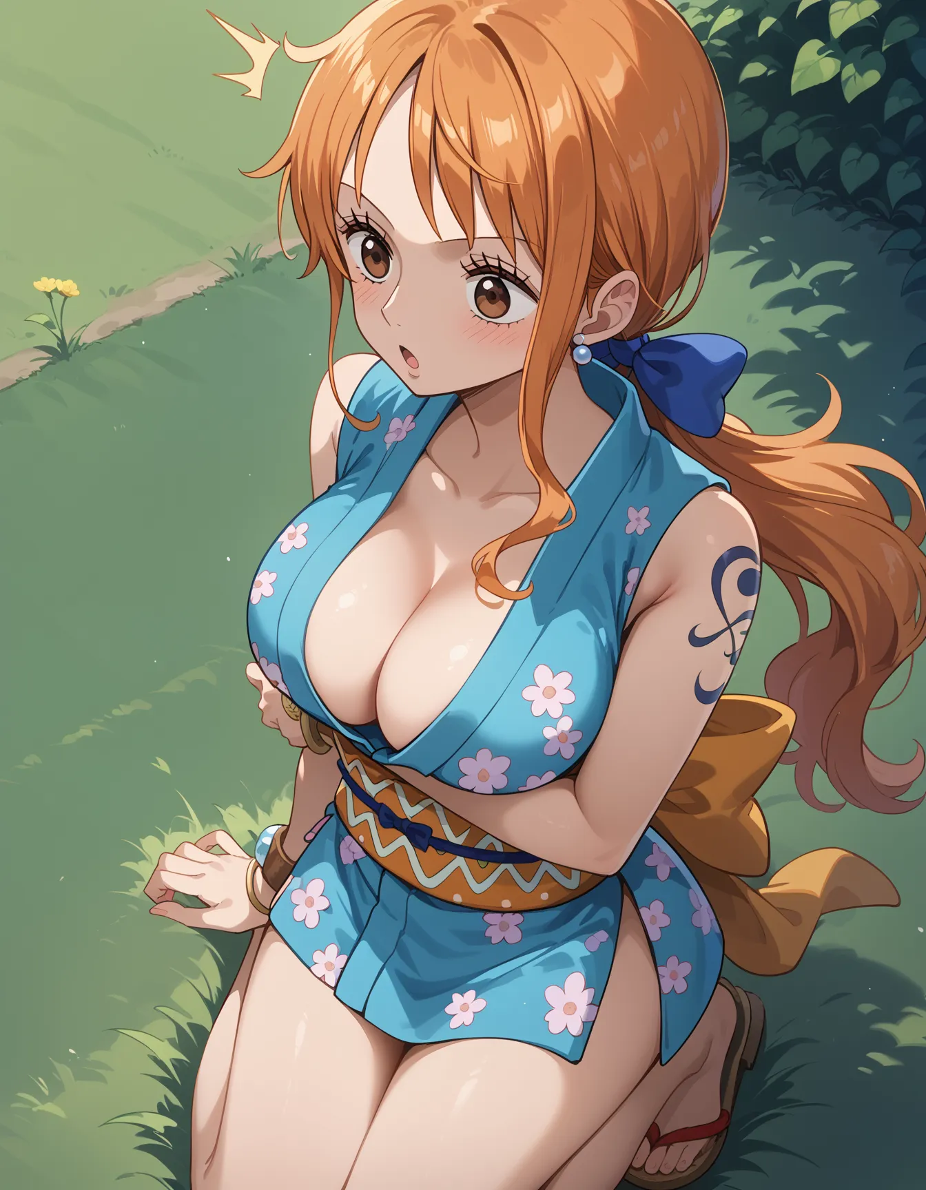 【「尻×着物」AIエロ画像（イラスト・アニメ・二次元風）299枚まとめ！(7ページ目)のエロ画像25枚目