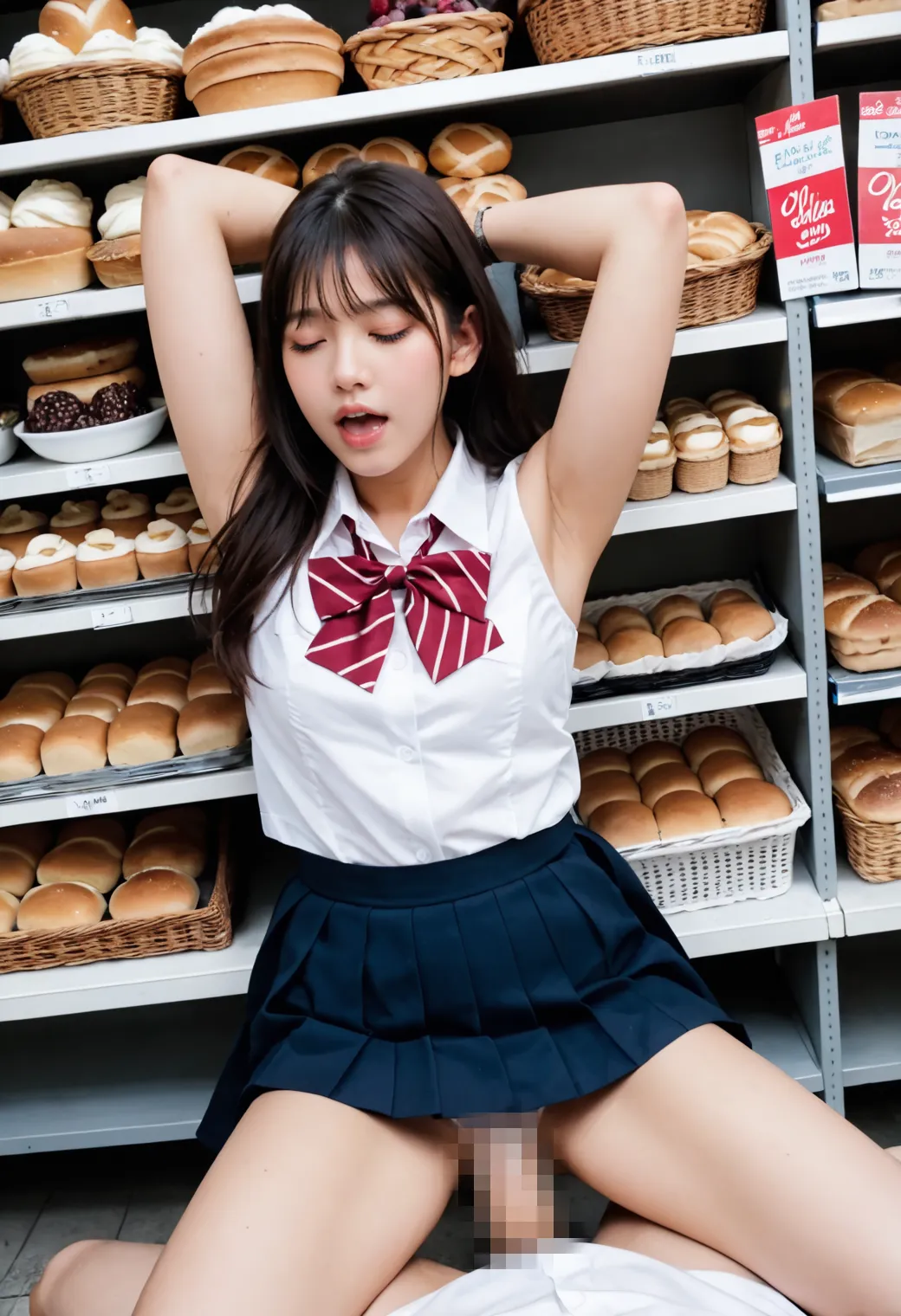 【「女子校生・JK×学制服」AIエロ画像（リアル・実写・フォト風）6248枚まとめ！(148ページ目)のエロ画像14枚目