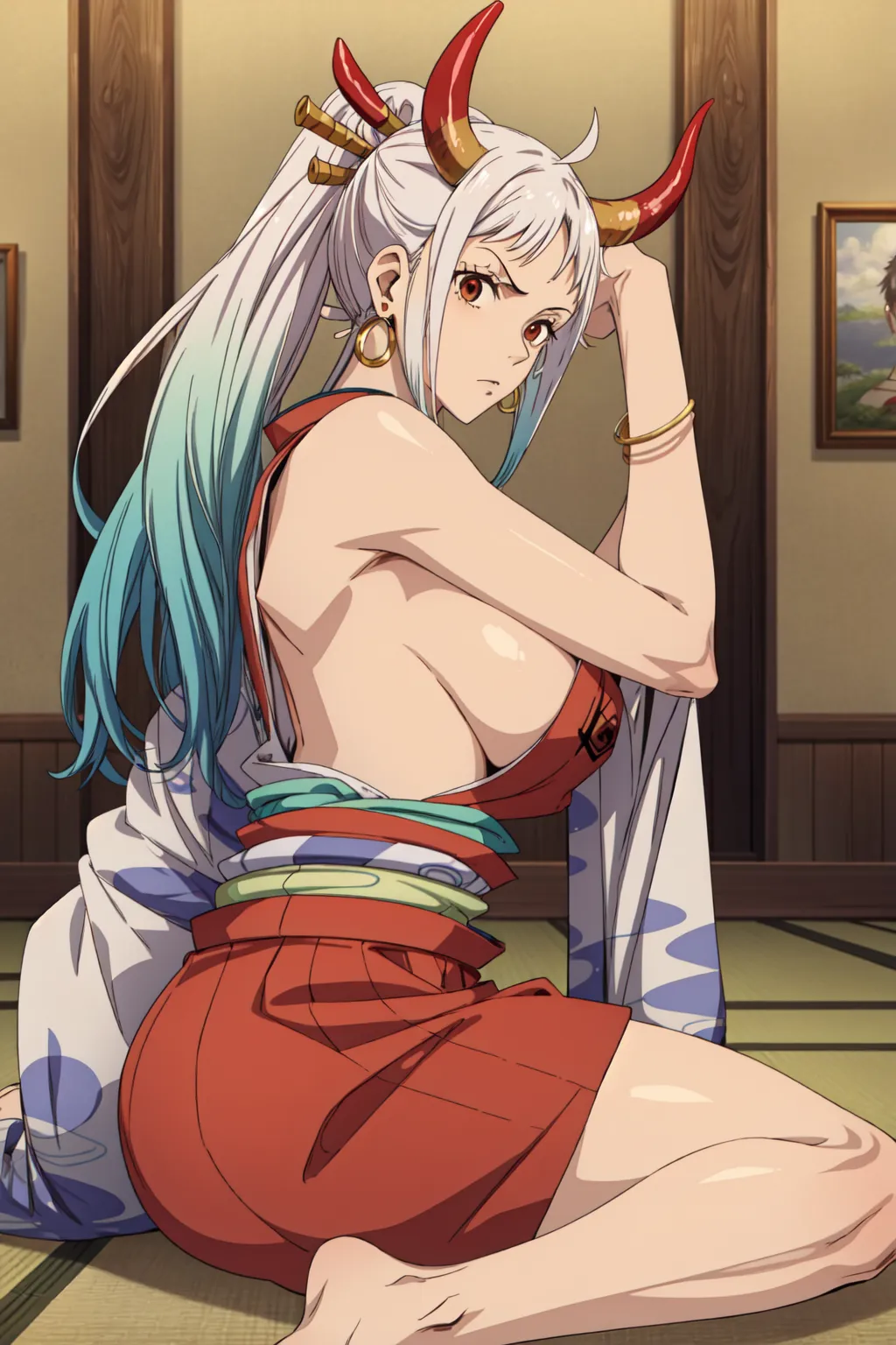 【「爆乳・超乳」AIエロ画像（イラスト・アニメ・二次元風）5621枚まとめ！(132ページ目)のエロ画像9枚目