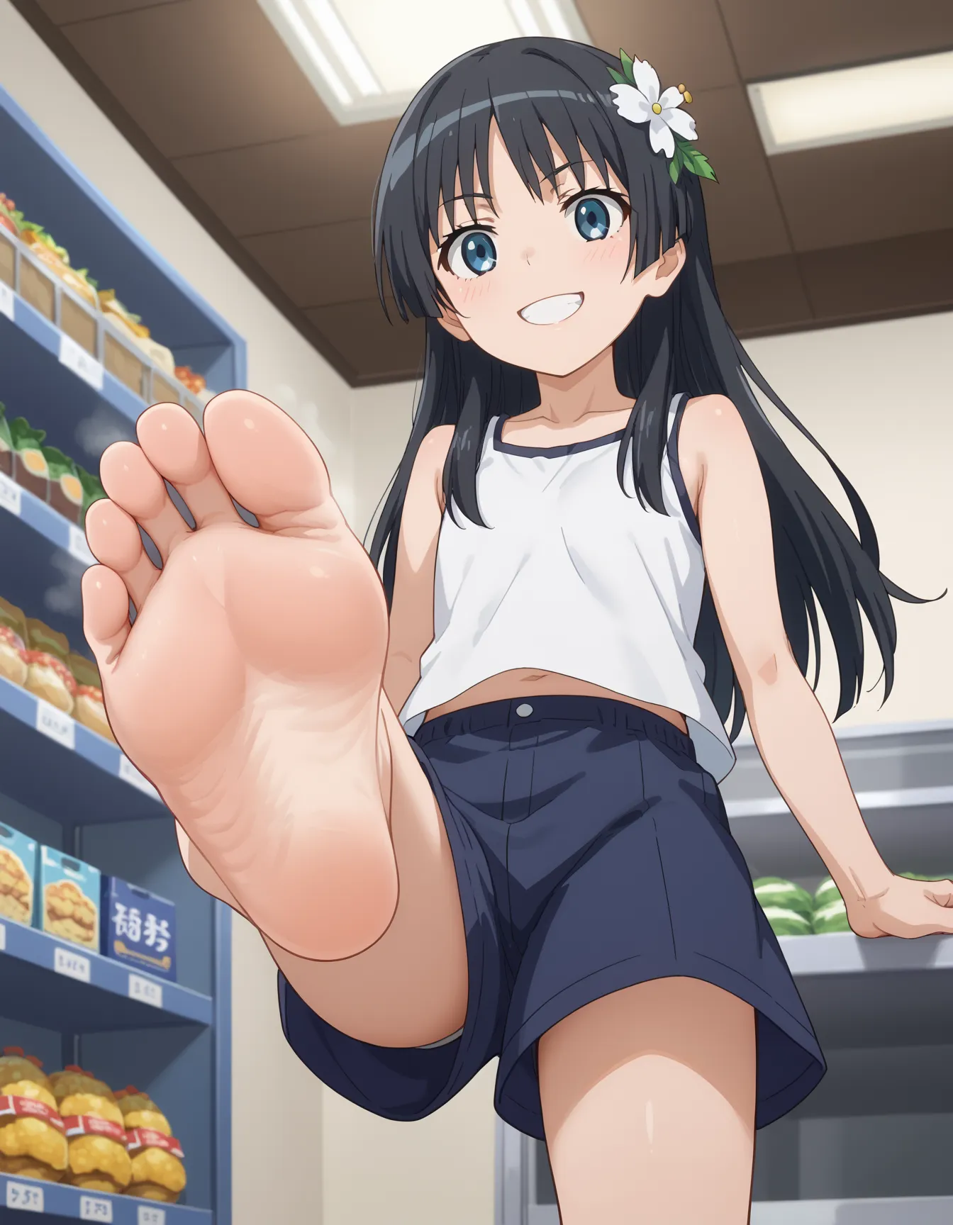 【「貧乳」AIエロ画像（イラスト・アニメ・二次元風）8390枚まとめ！(199ページ目)のエロ画像18枚目