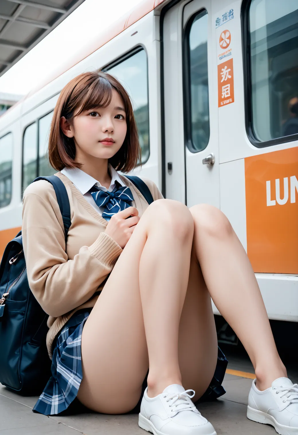 【「尻×学制服」AIエロ画像（リアル・実写・フォト風）2547枚まとめ！(59ページ目)のエロ画像29枚目