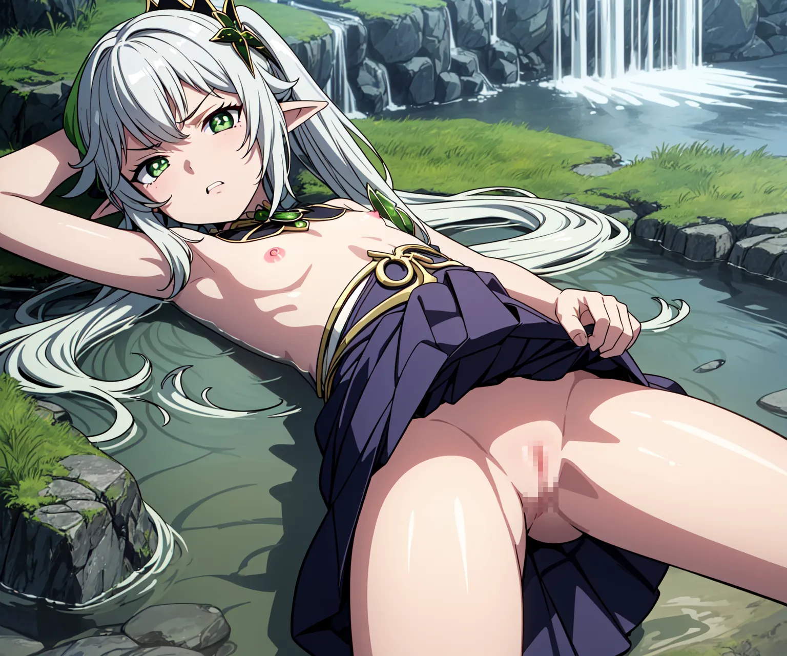 【「貧乳」AIエロ画像（イラスト・アニメ・二次元風）8390枚まとめ！(199ページ目)のエロ画像15枚目