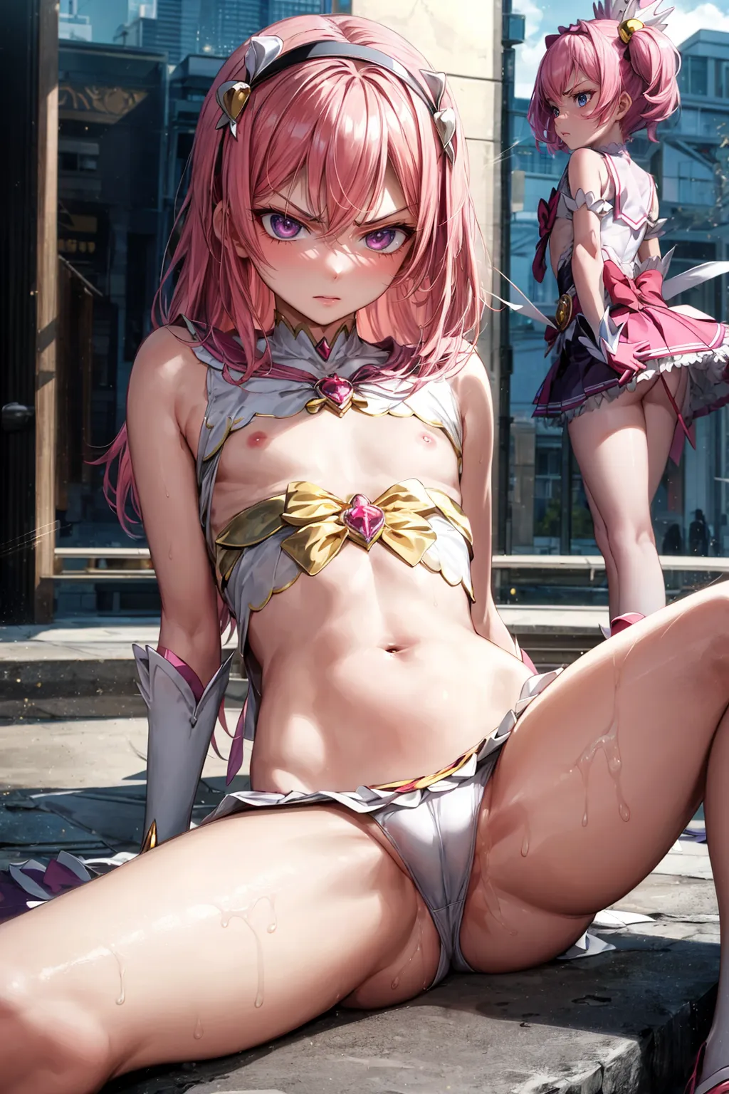 【「貧乳」AIエロ画像（イラスト・アニメ・二次元風）8390枚まとめ！(199ページ目)のエロ画像3枚目